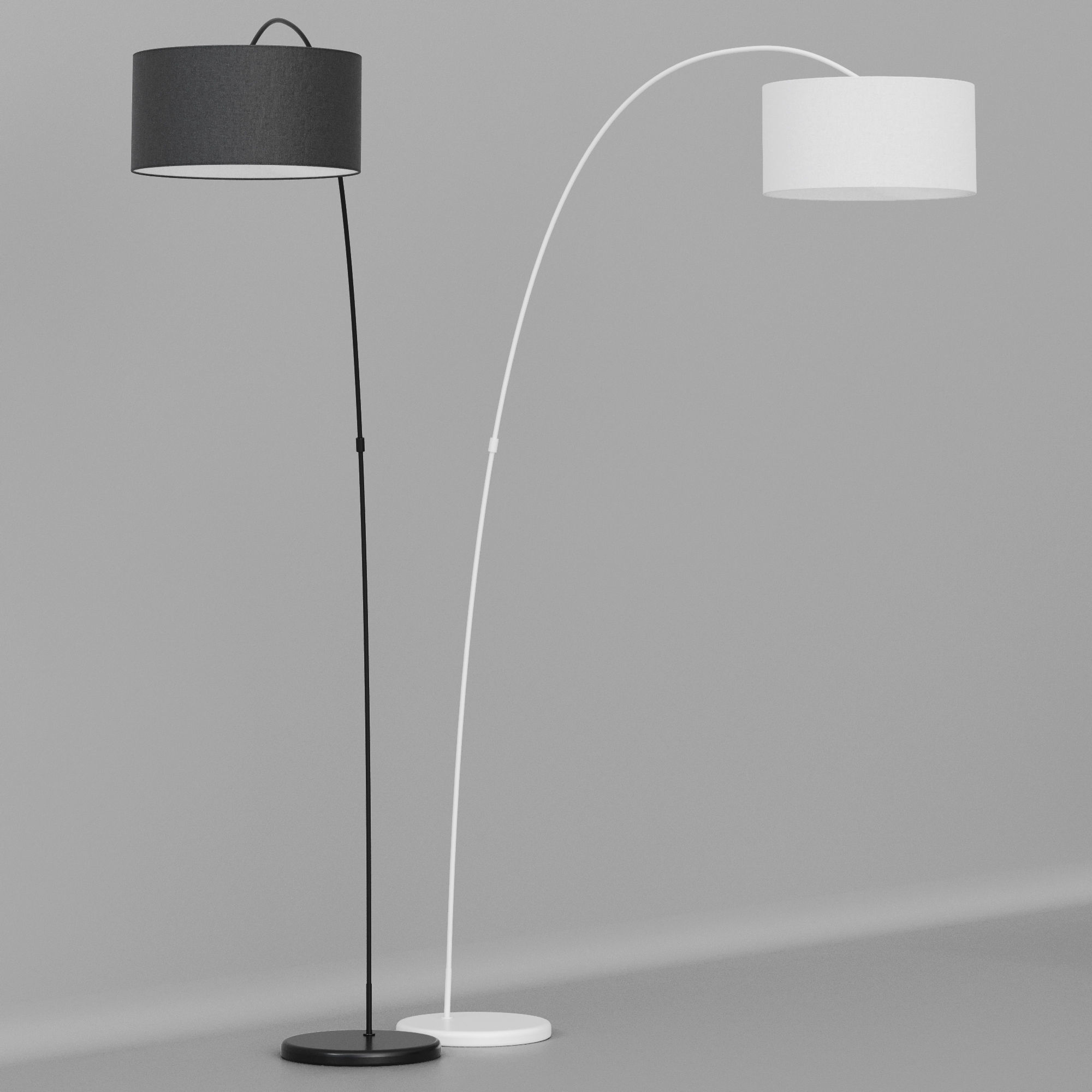 Floor lamp Faro Barcelona PAPUA 3D model_15