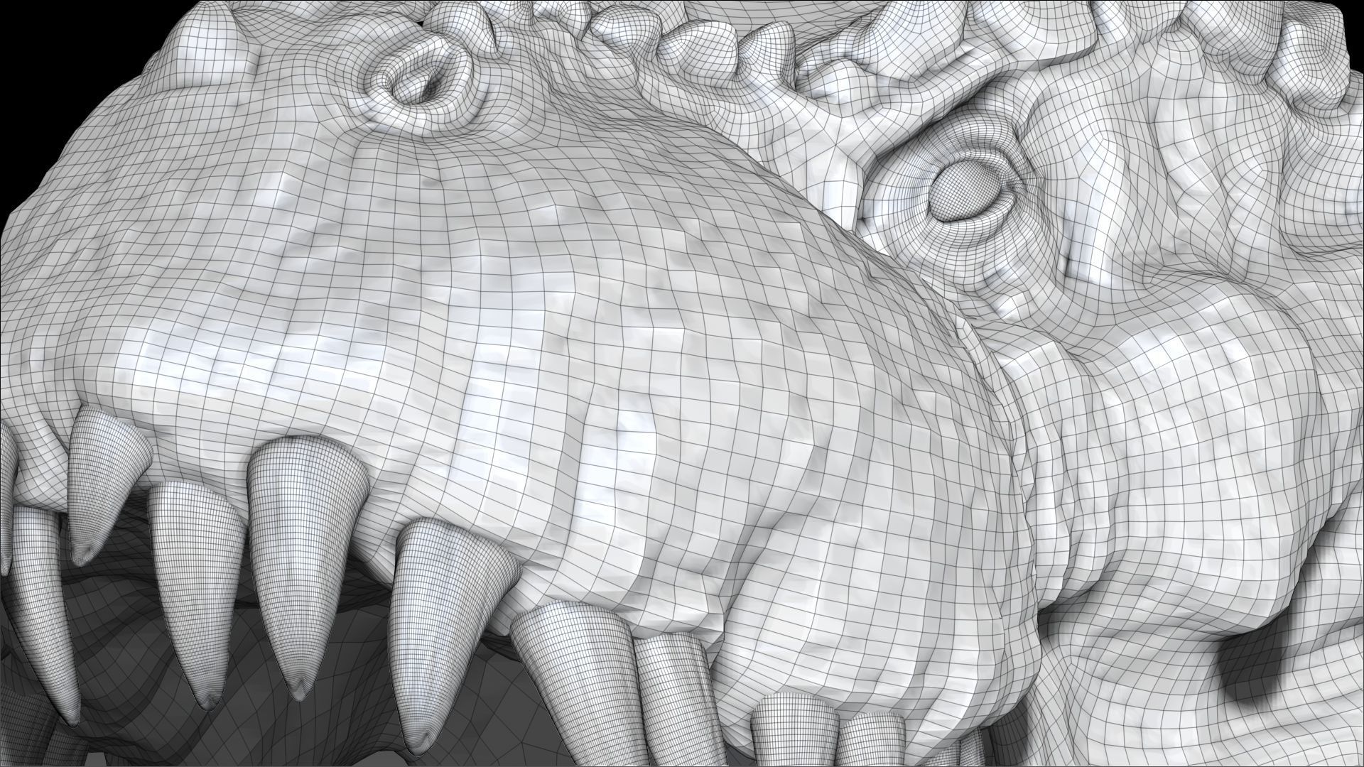 Theropod Rex Man Sculpt Project 3D model_21