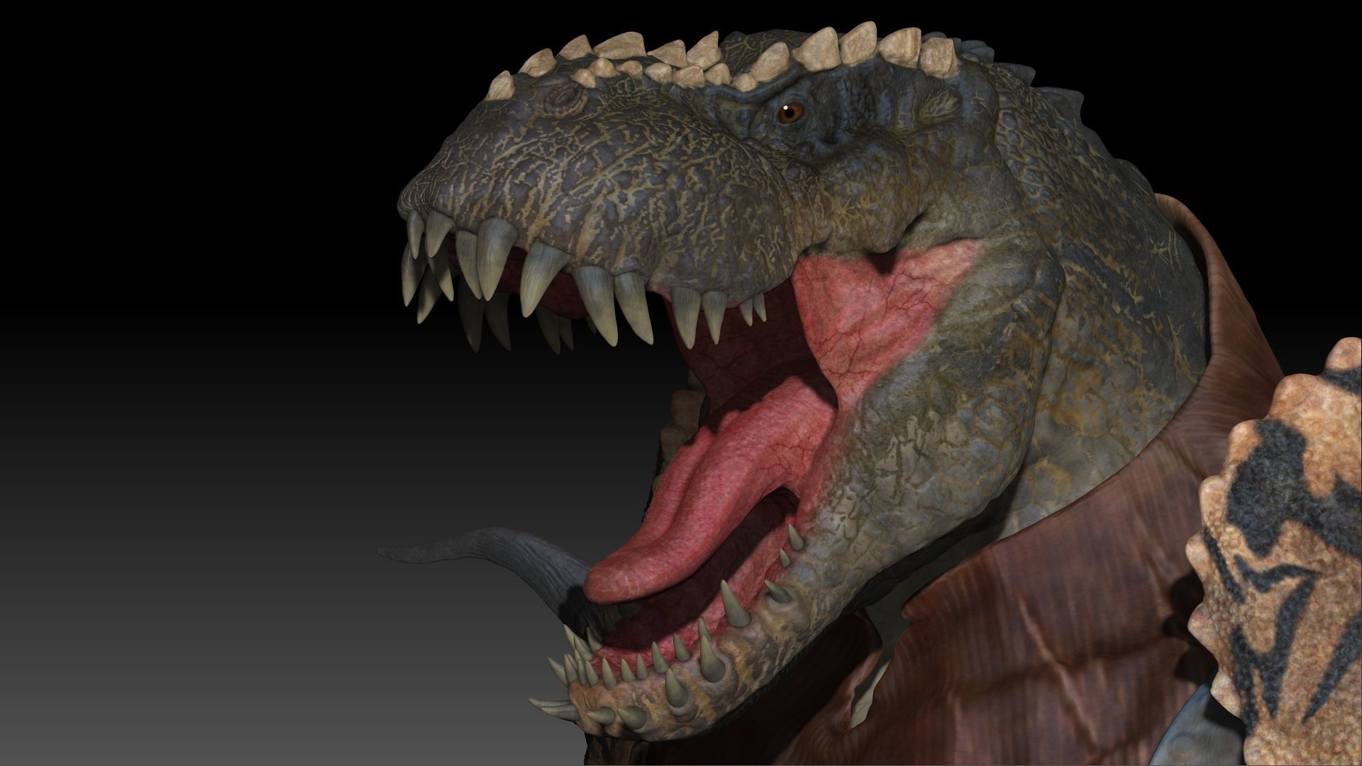 Theropod Rex Man Sculpt Project 3D model_19