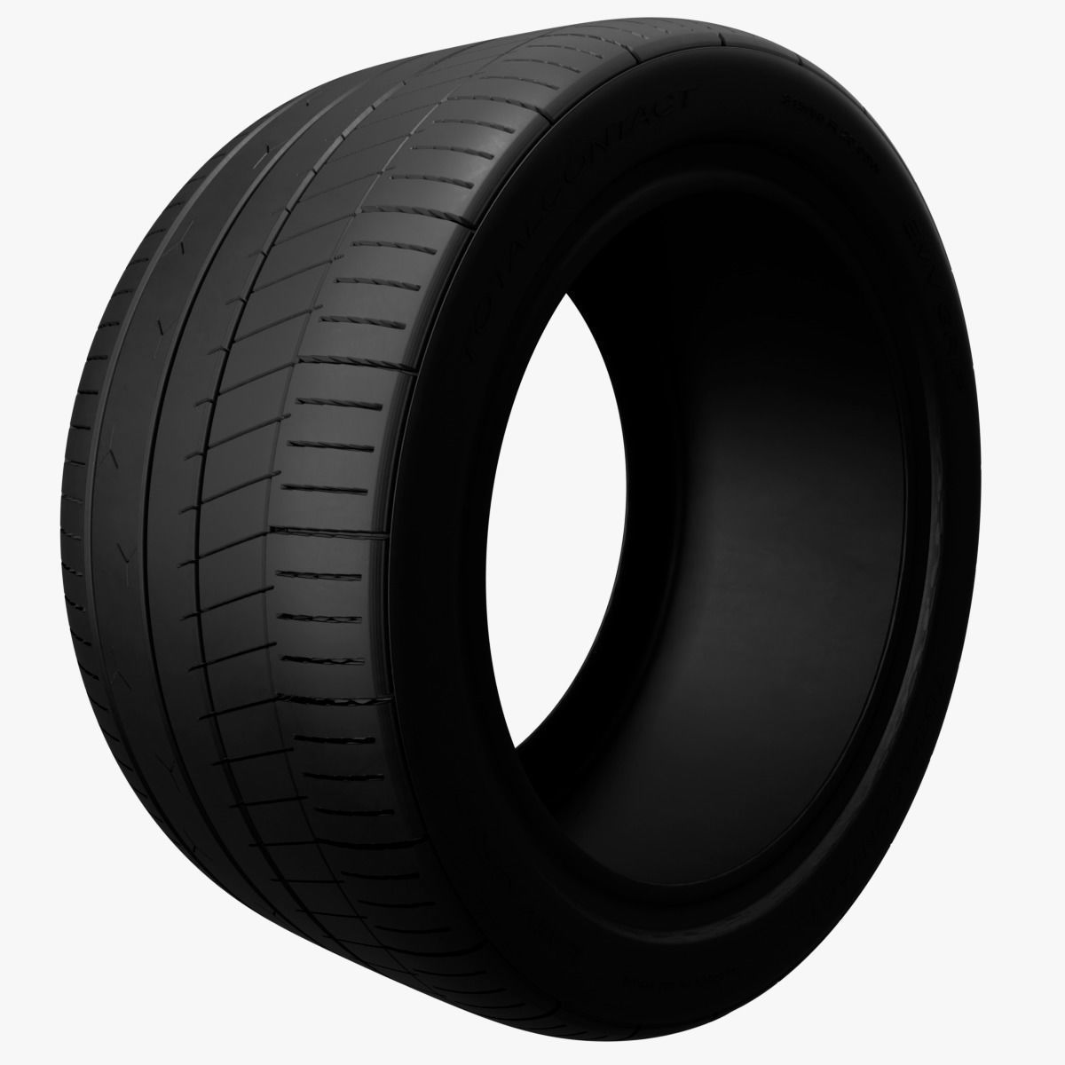 Sports Tire Low-poly 3D model_1