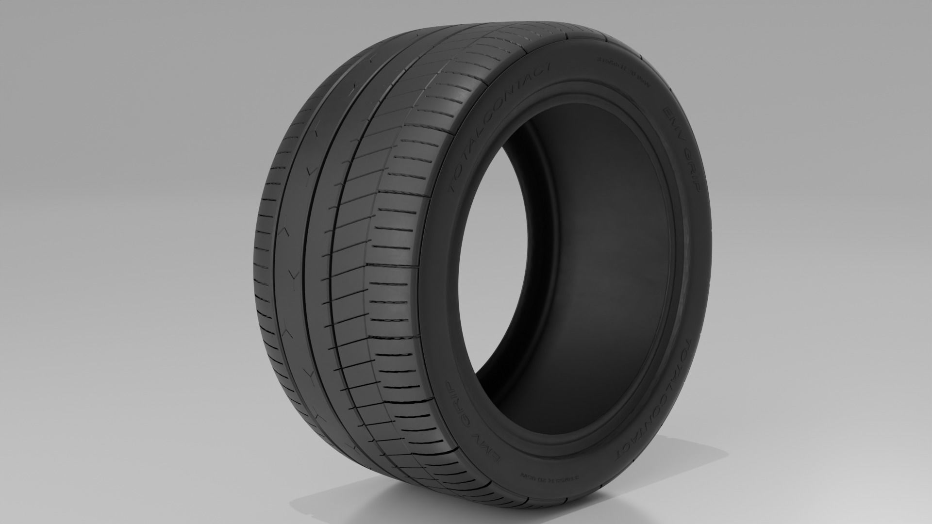 Sports Tire Low-poly 3D model_6