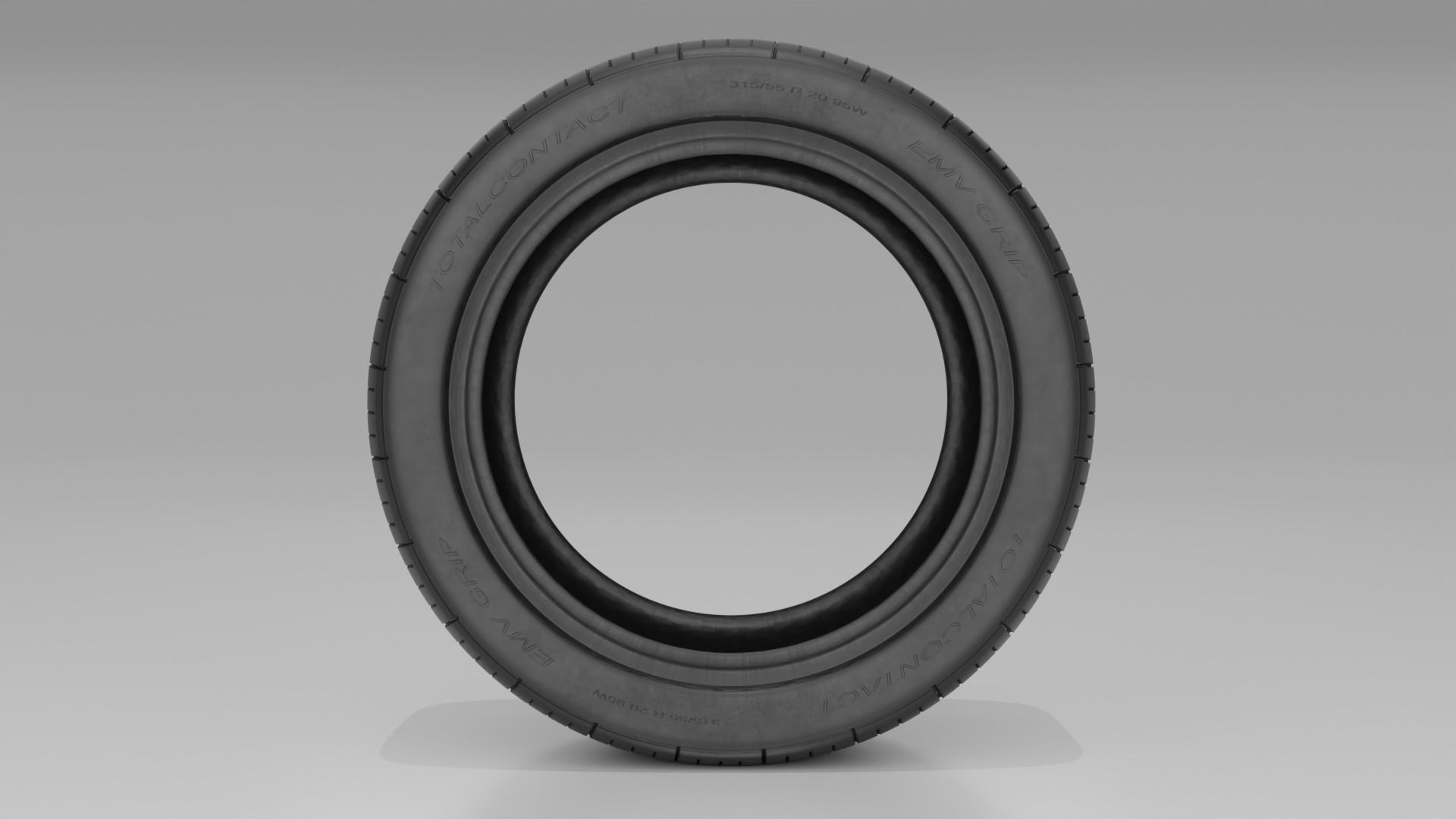 Sports Tire Low-poly 3D model_5