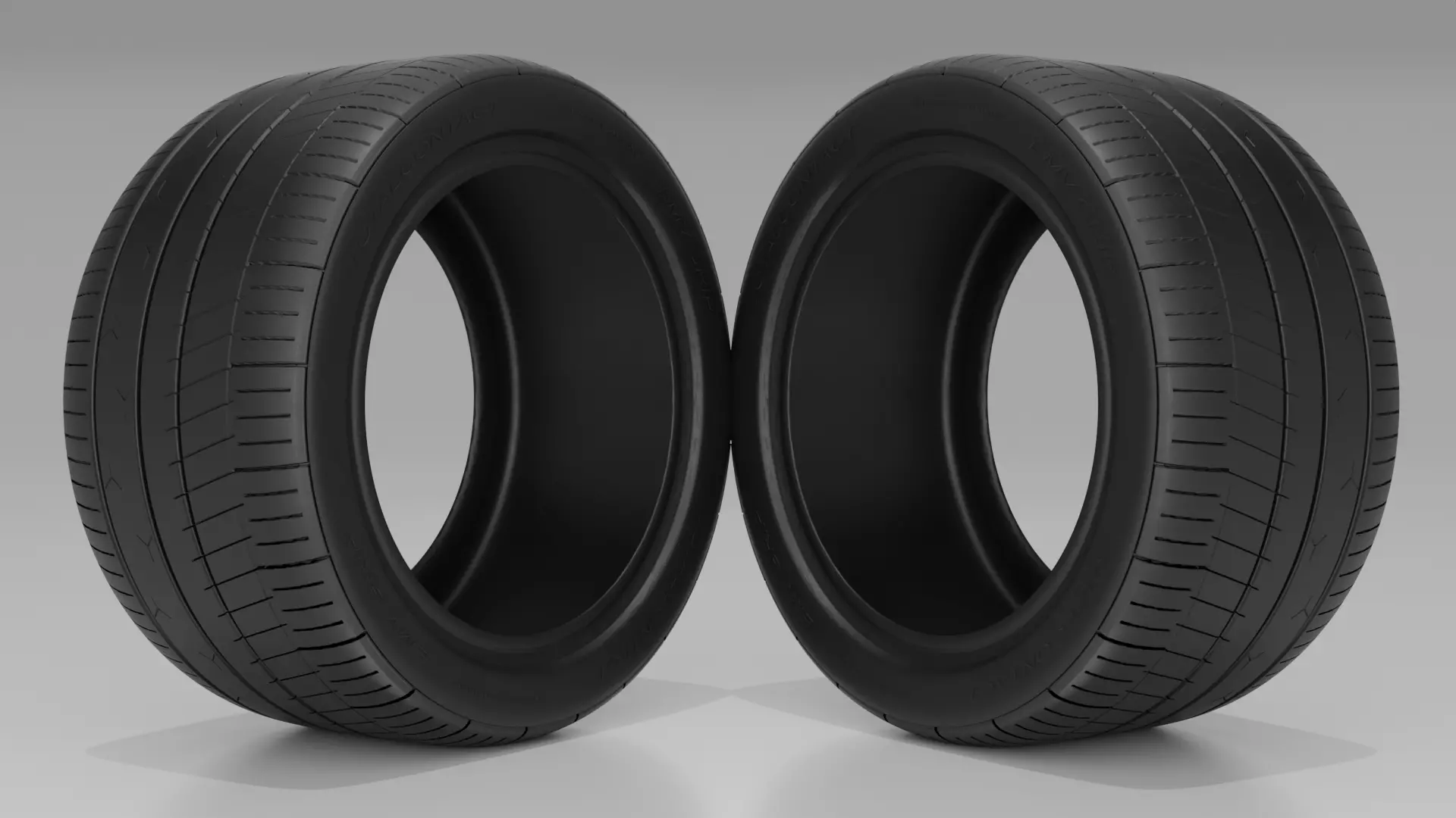 Sports Tire Low-poly 3D model_0