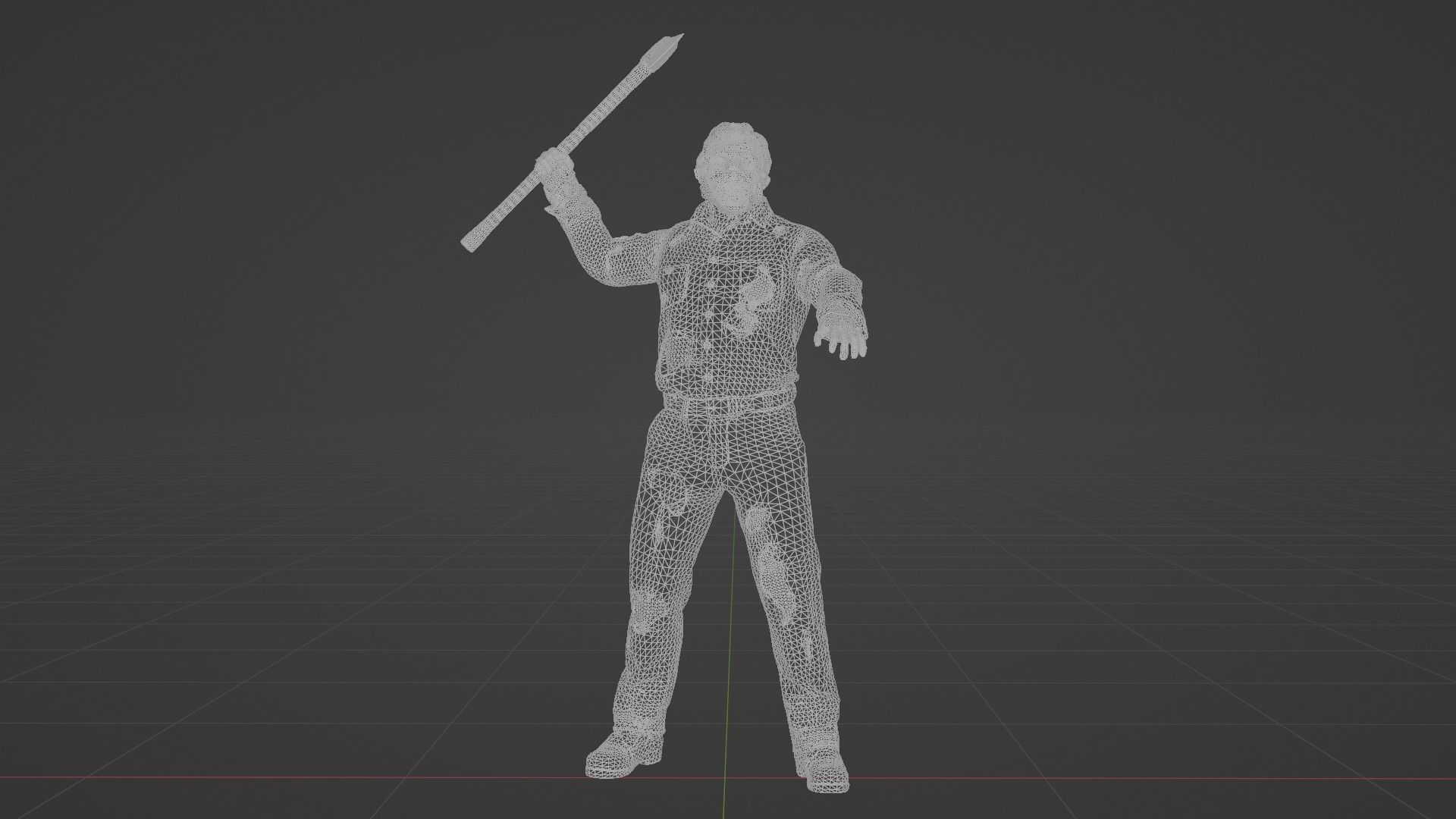 Jason Voorhees Low-poly 3D model_6