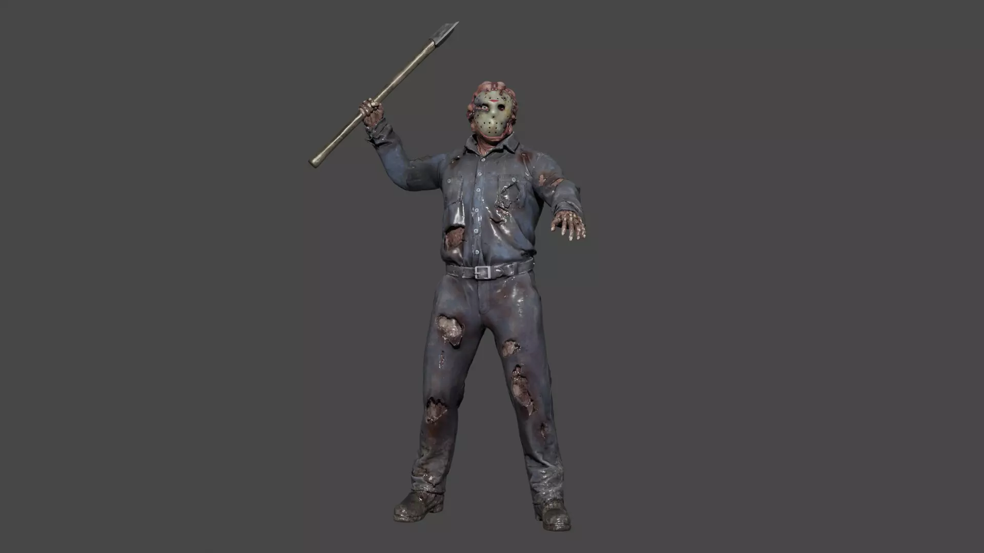 Jason Voorhees Low-poly 3D model_0