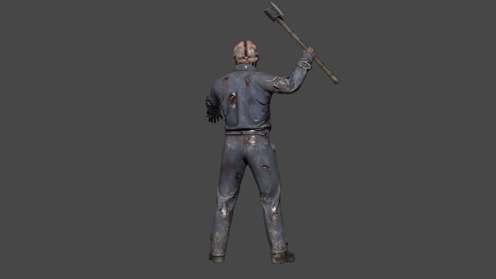 Jason Voorhees Low-poly 3D model_4
