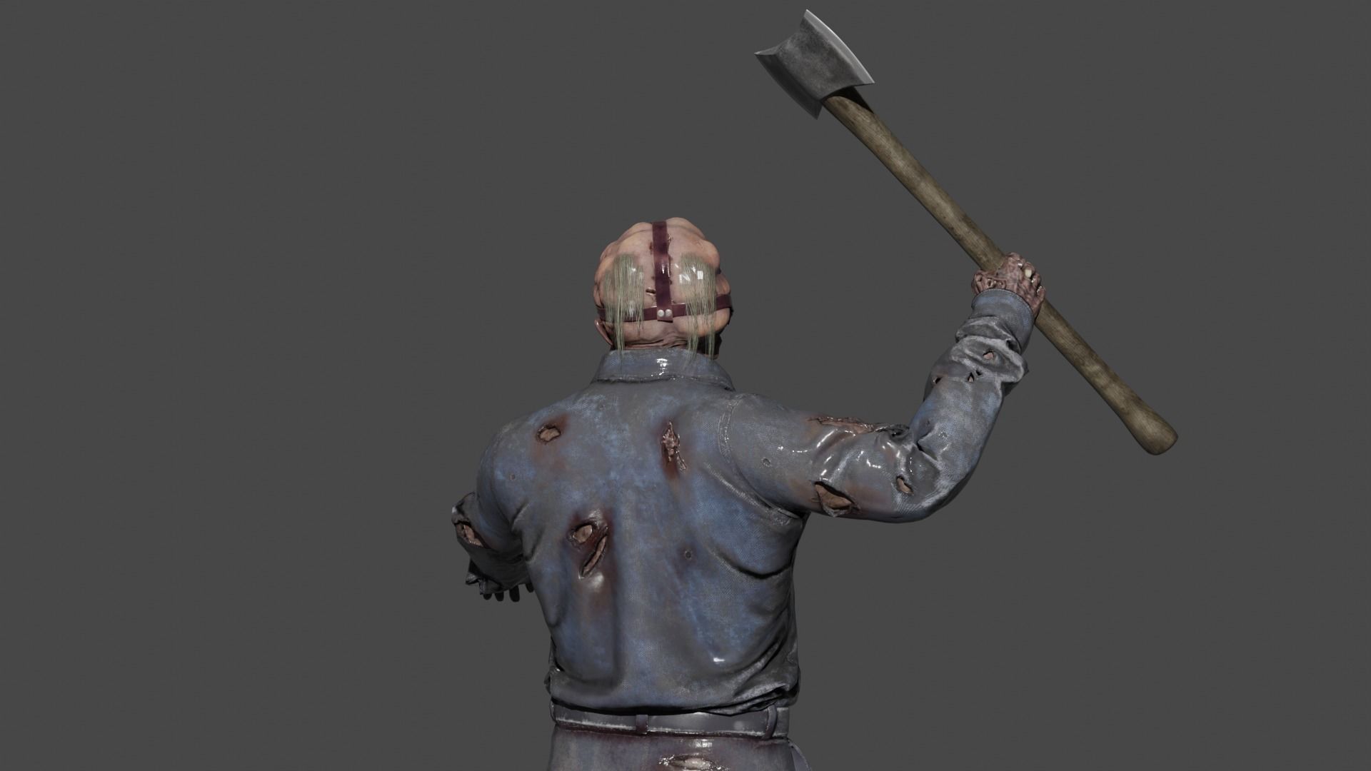 Jason Voorhees Low-poly 3D model_5
