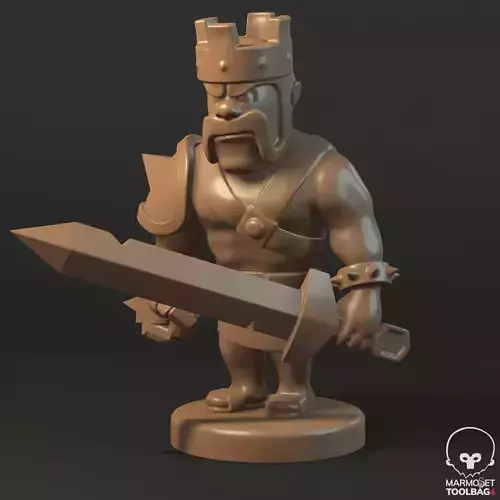 Barbarian king 3D print model