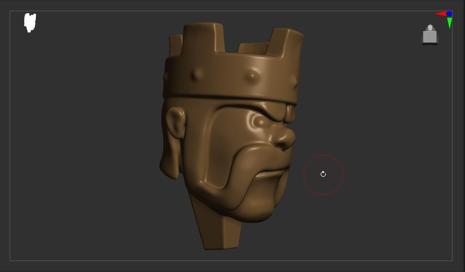 Barbarian king 3D print model_2