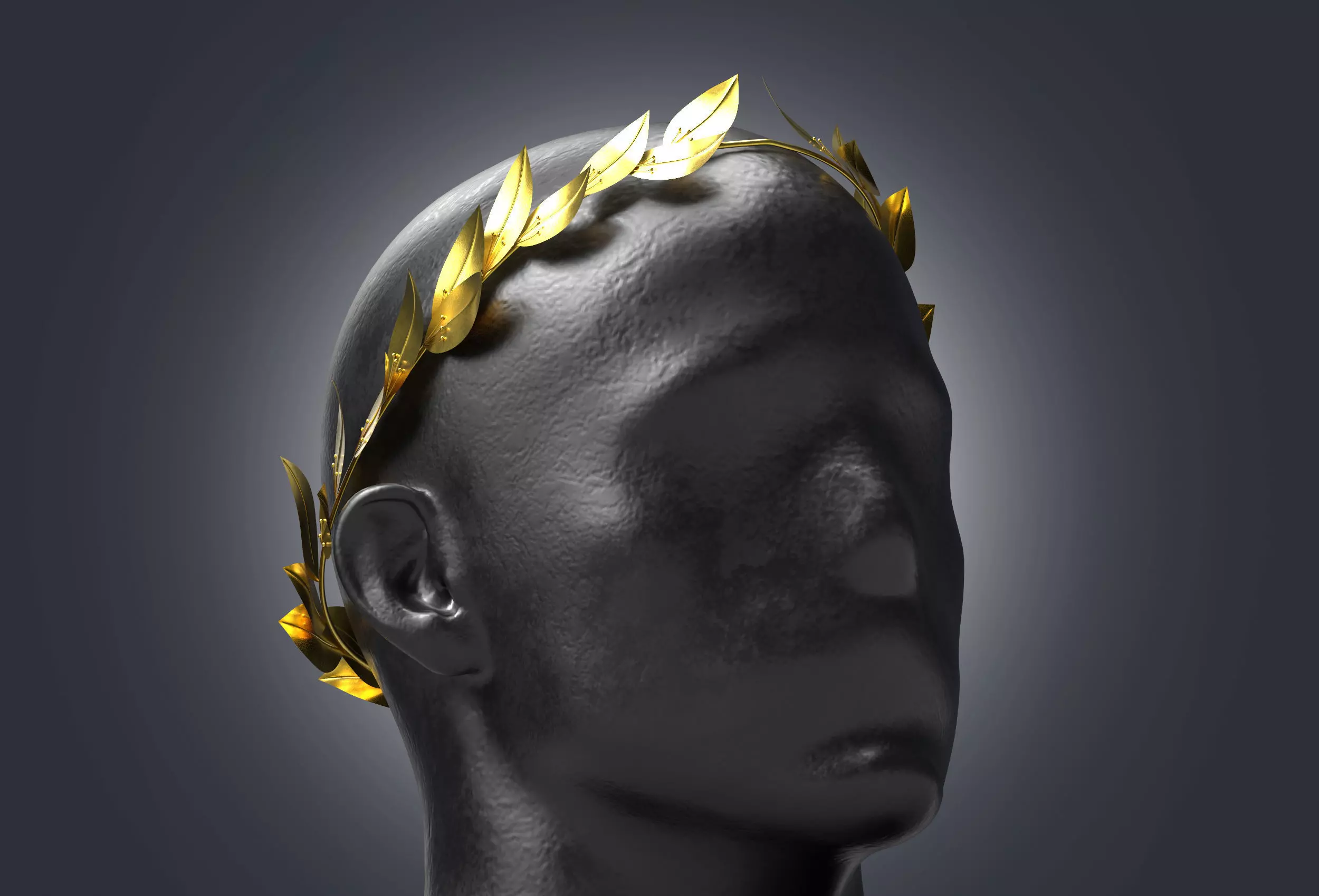 Laurel Wreath Low-poly 3D model_0