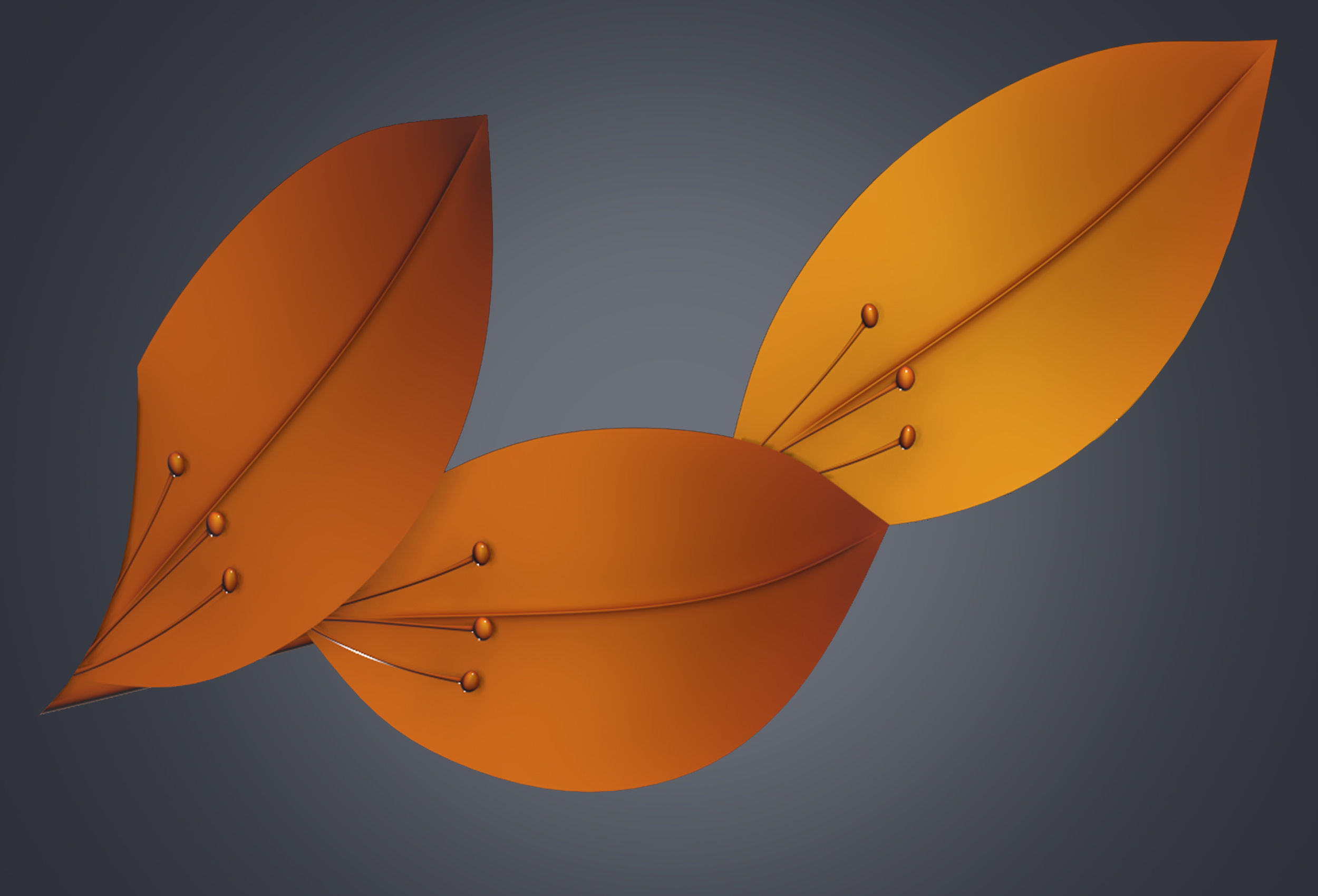 Laurel Wreath Low-poly 3D model_6