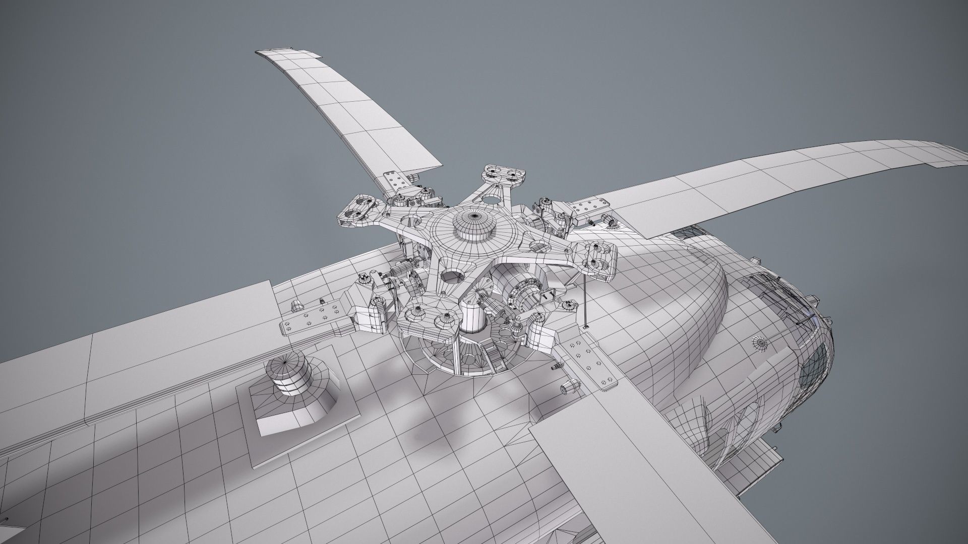 UH-60 Israel Static Low-poly 3D model_35