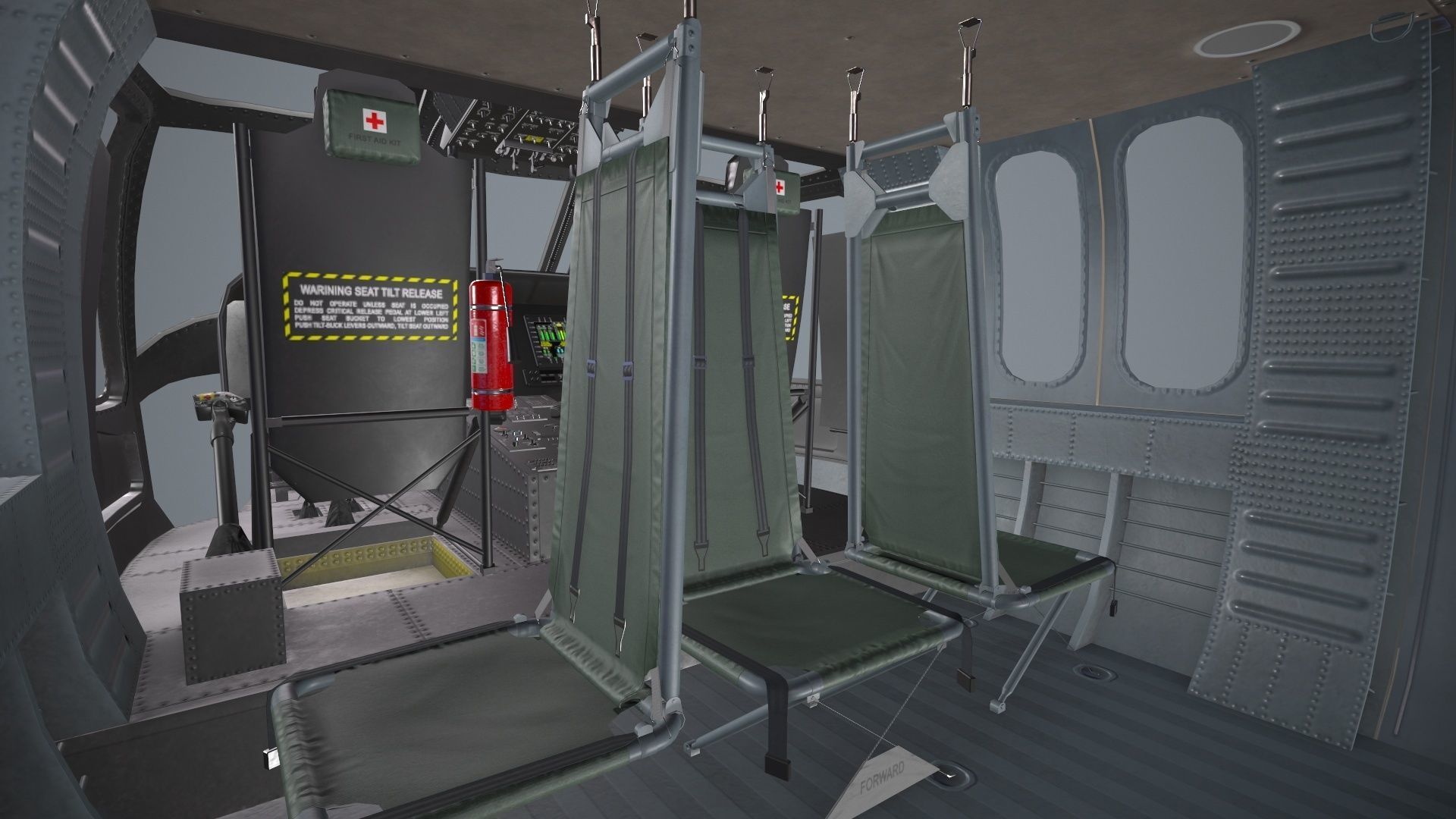 UH-60 Israel Static Low-poly 3D model_14