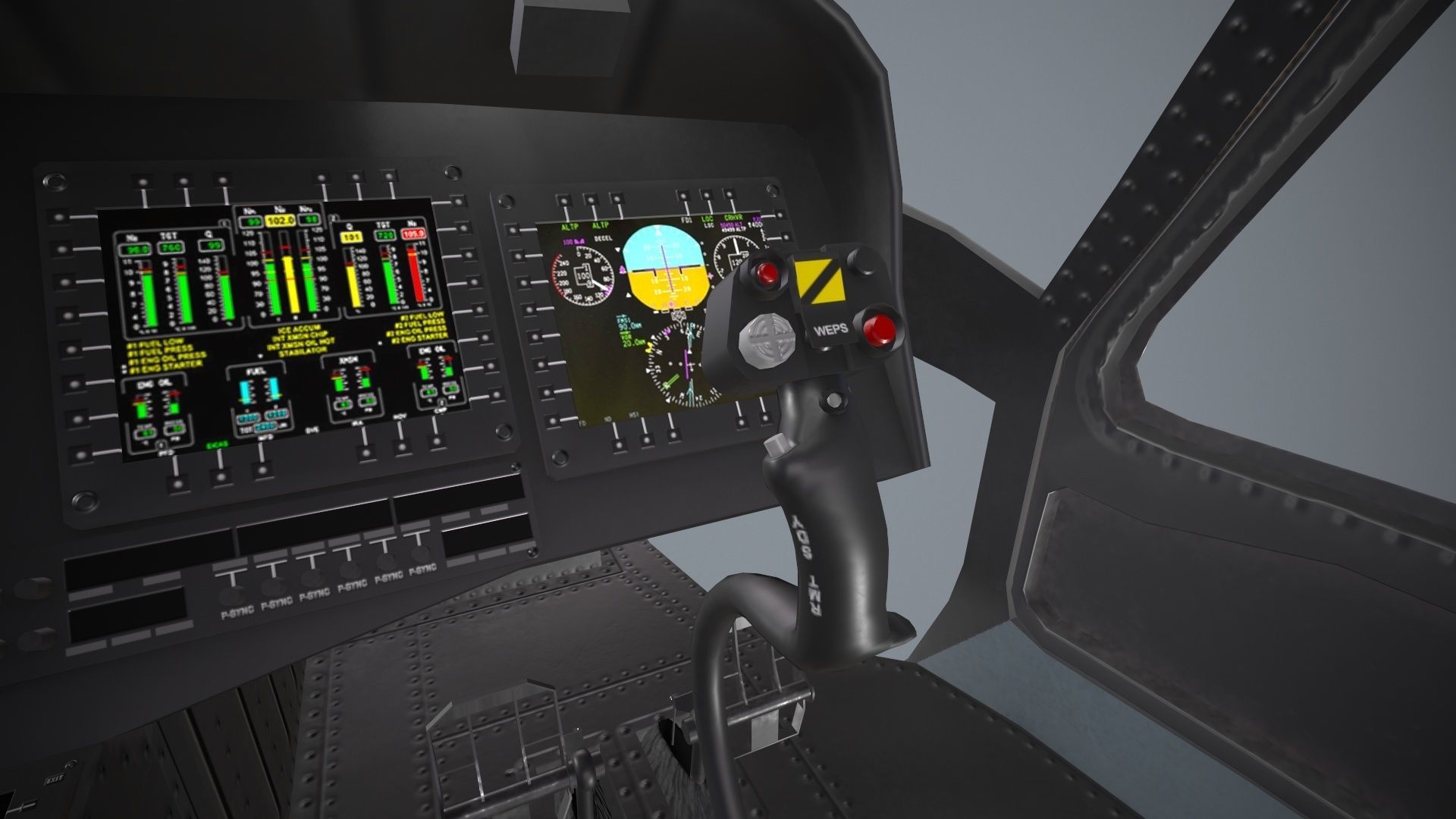 UH-60 Israel Static Low-poly 3D model_19