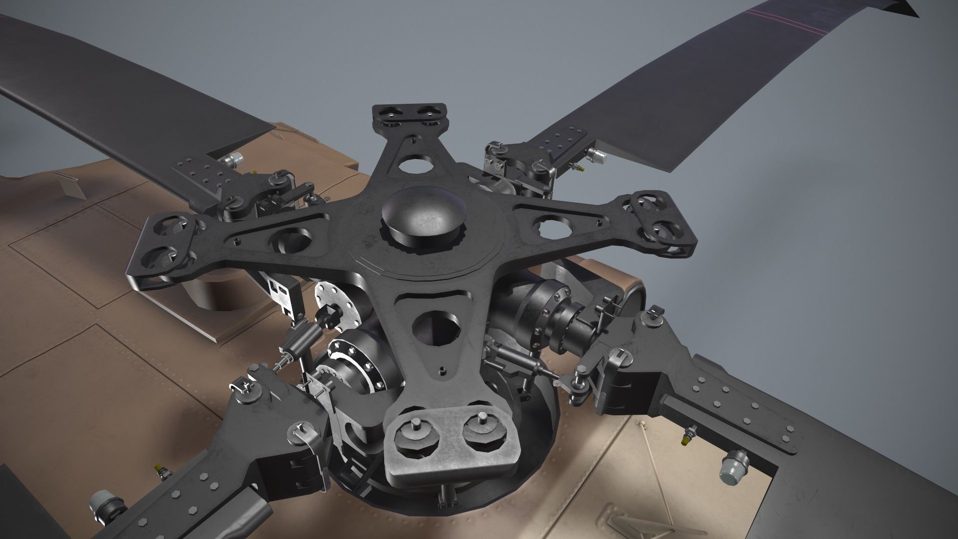 UH-60 Israel Static Low-poly 3D model_7