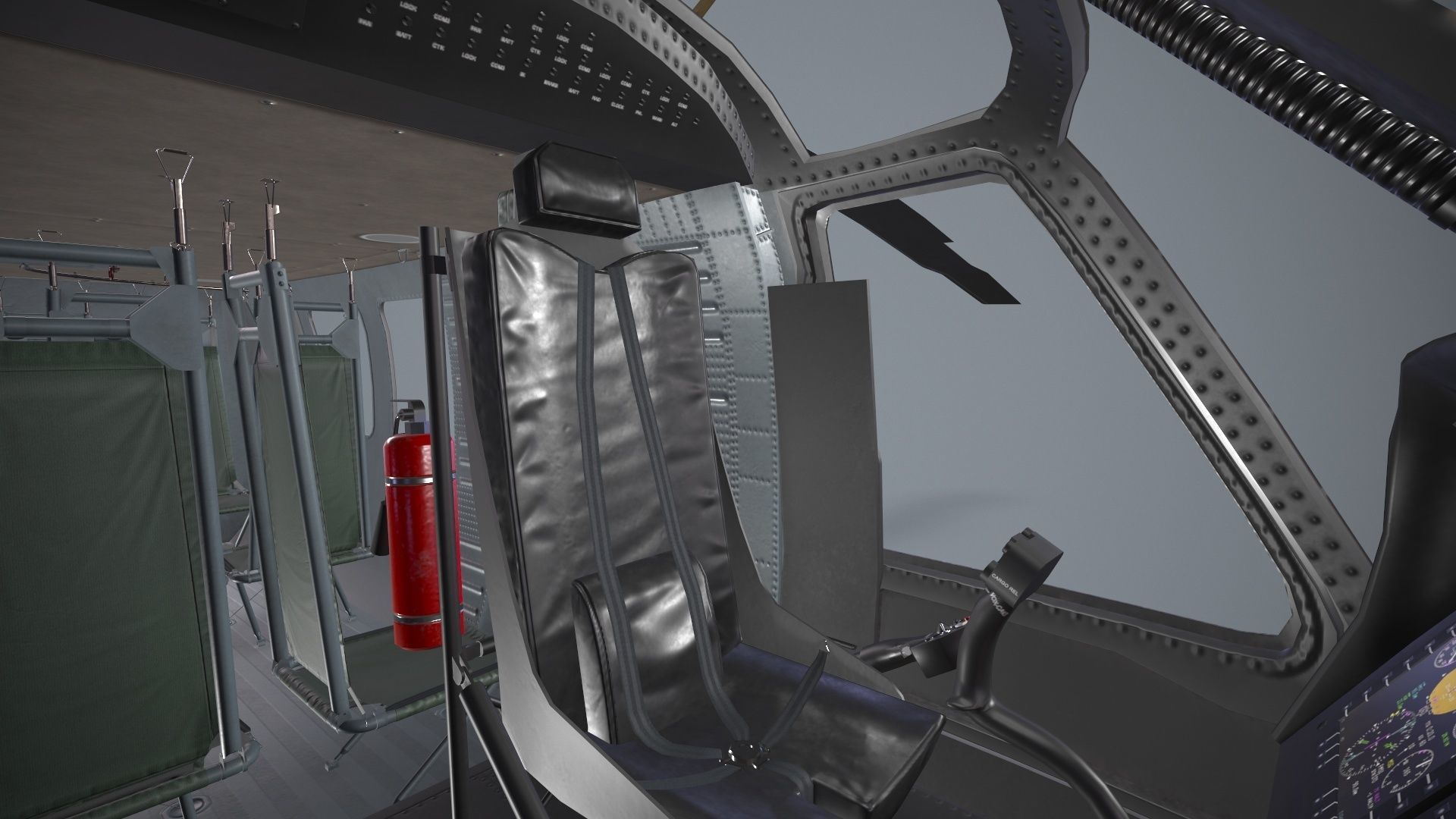 UH-60 Israel Static Low-poly 3D model_15