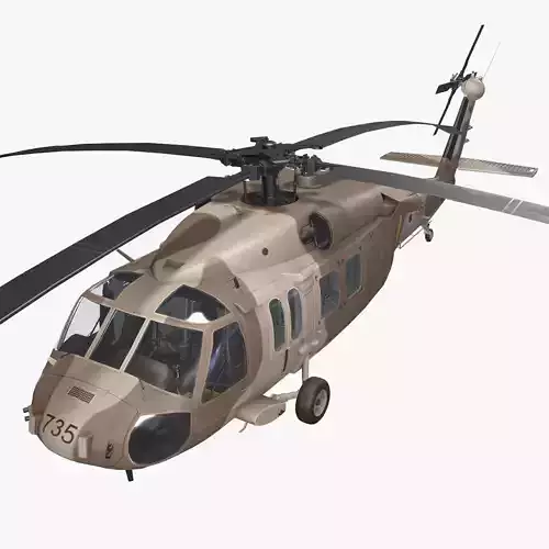UH-60 Israel Static Low-poly 3D model