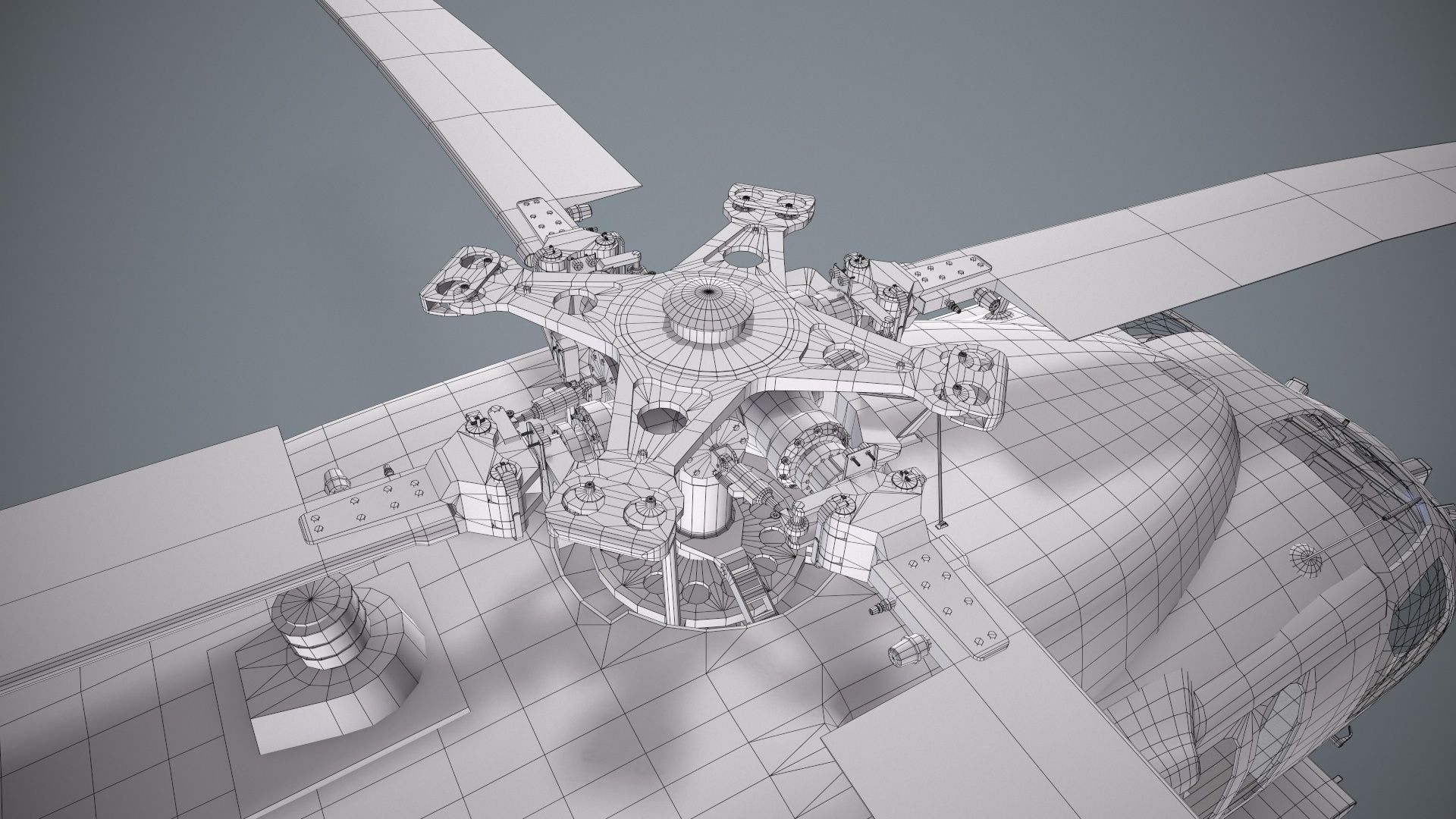 UH-60 Israel Static Low-poly 3D model_28