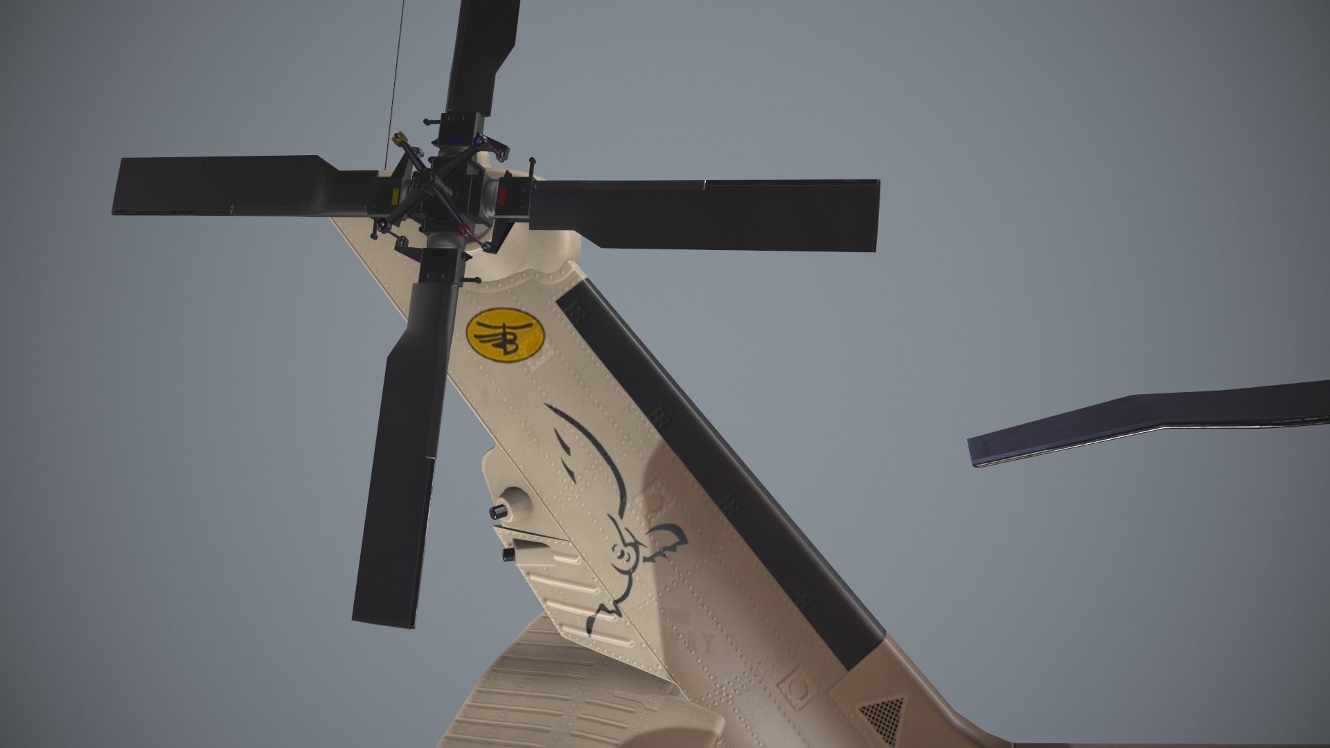 UH-60 Israel Static Low-poly 3D model_5