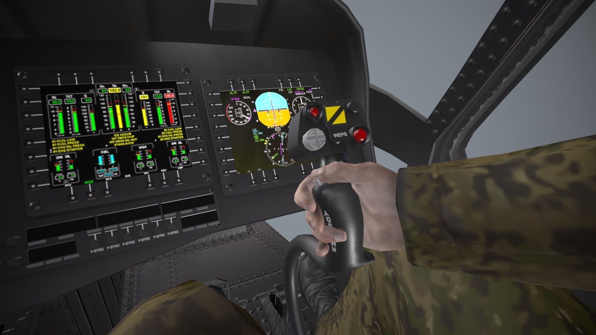 UH-60 Israel Basic Animation Low-poly 3D model_19