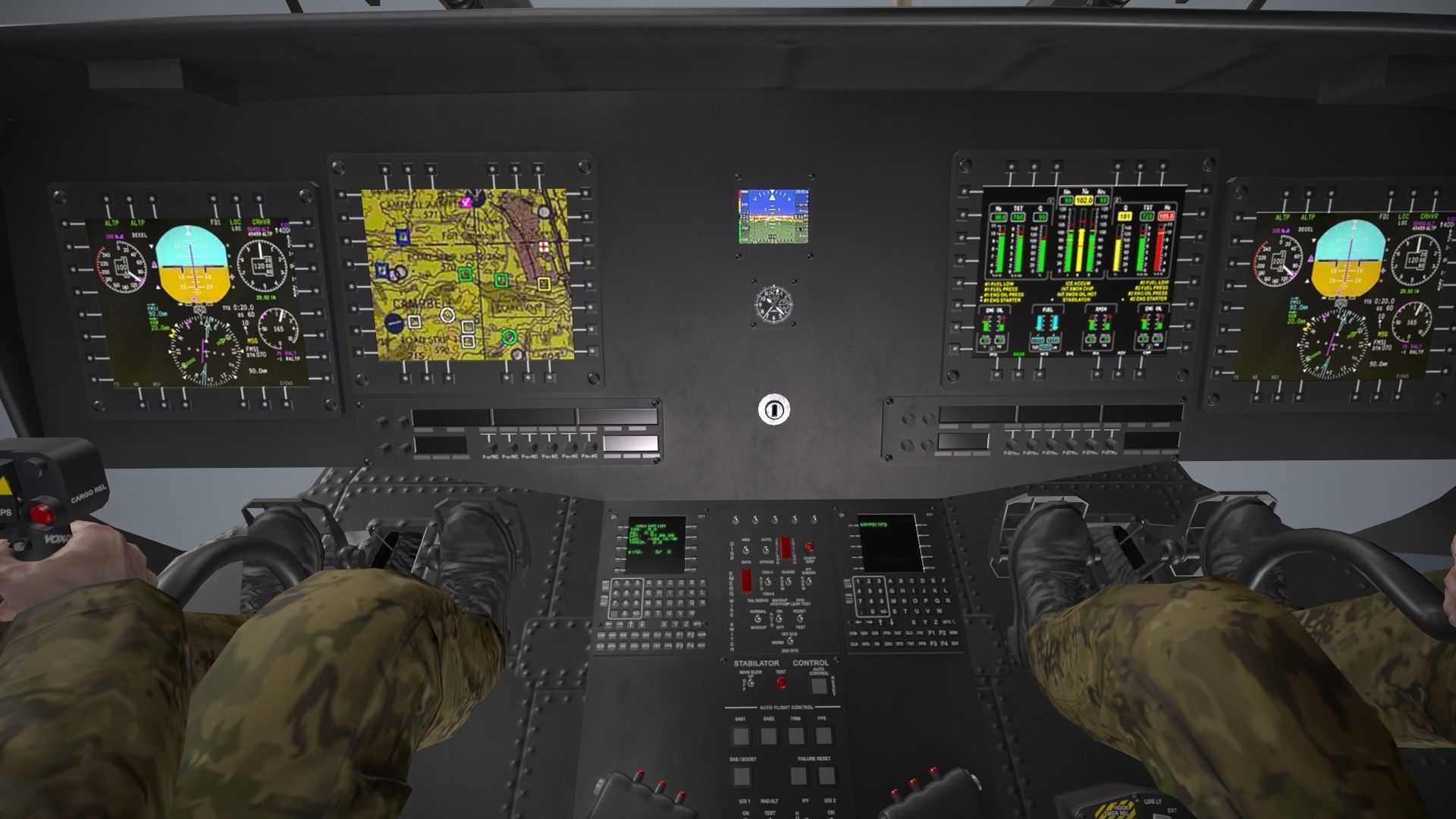 UH-60 Israel Basic Animation Low-poly 3D model_17