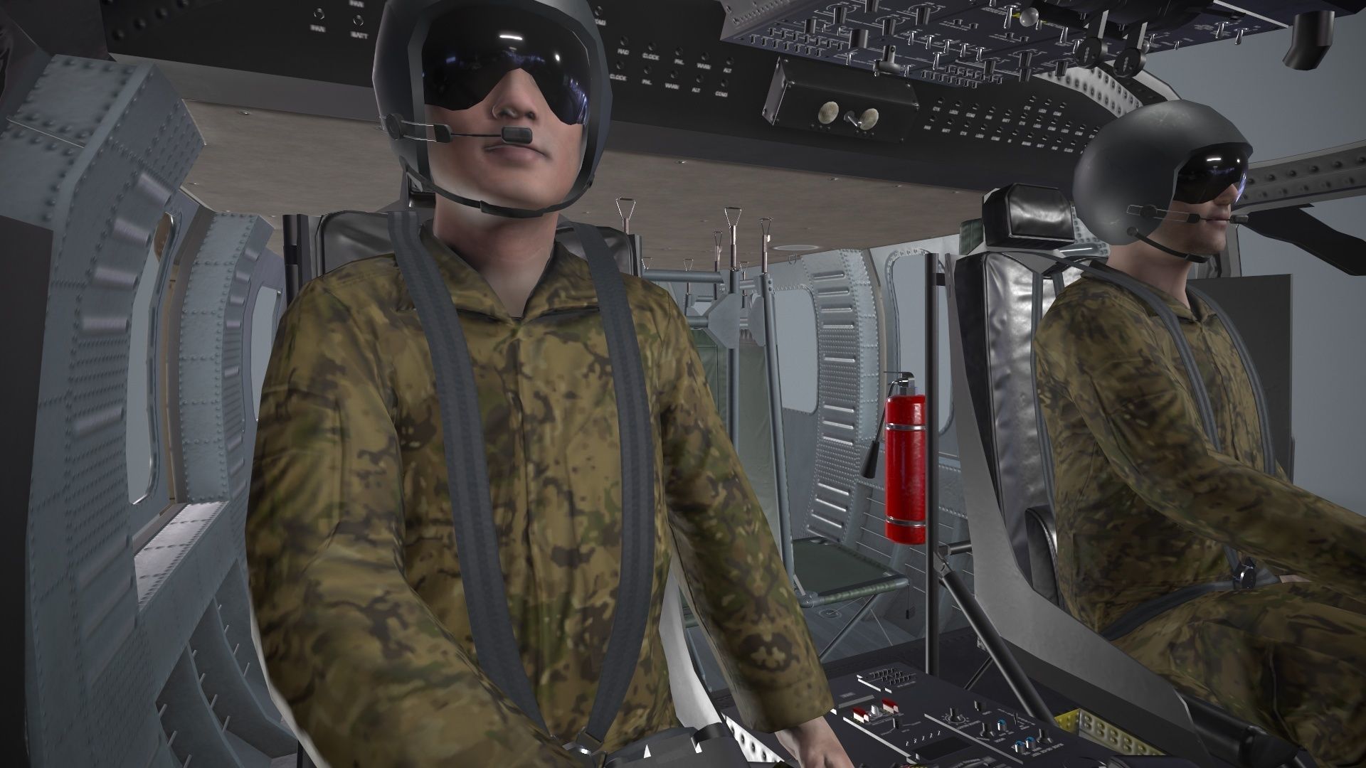 UH-60 Israel Basic Animation Low-poly 3D model_13