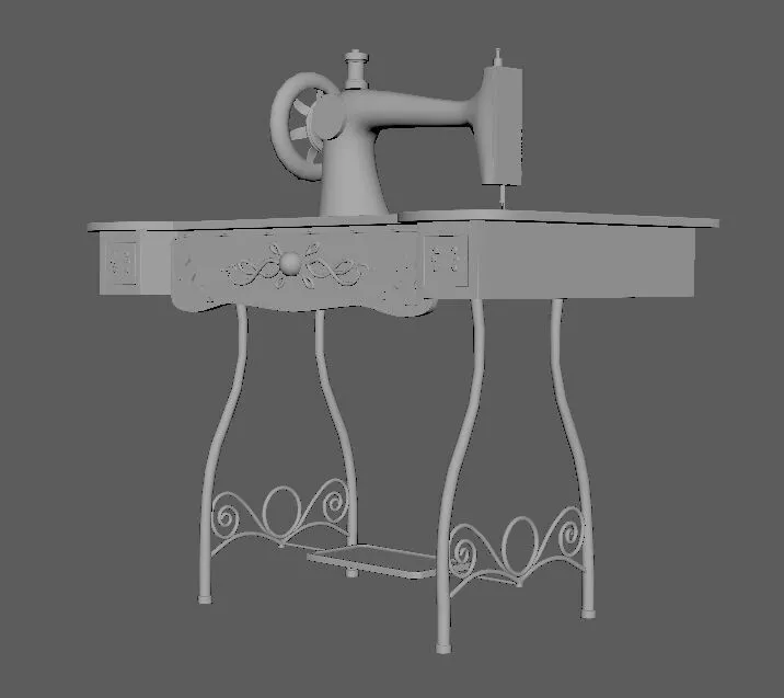 sewing machine 3D model