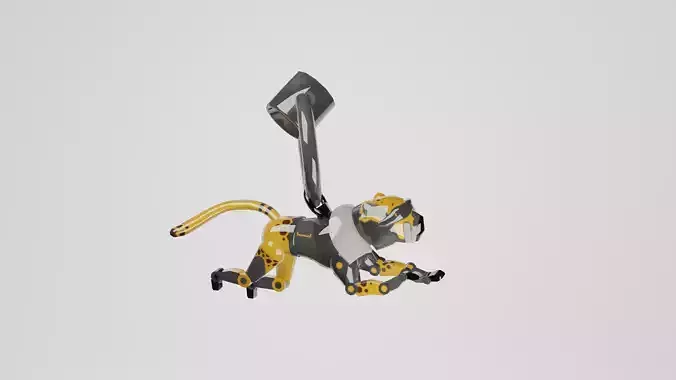 Apex Legends Cheetah Weapon Charm Low-poly 3D model