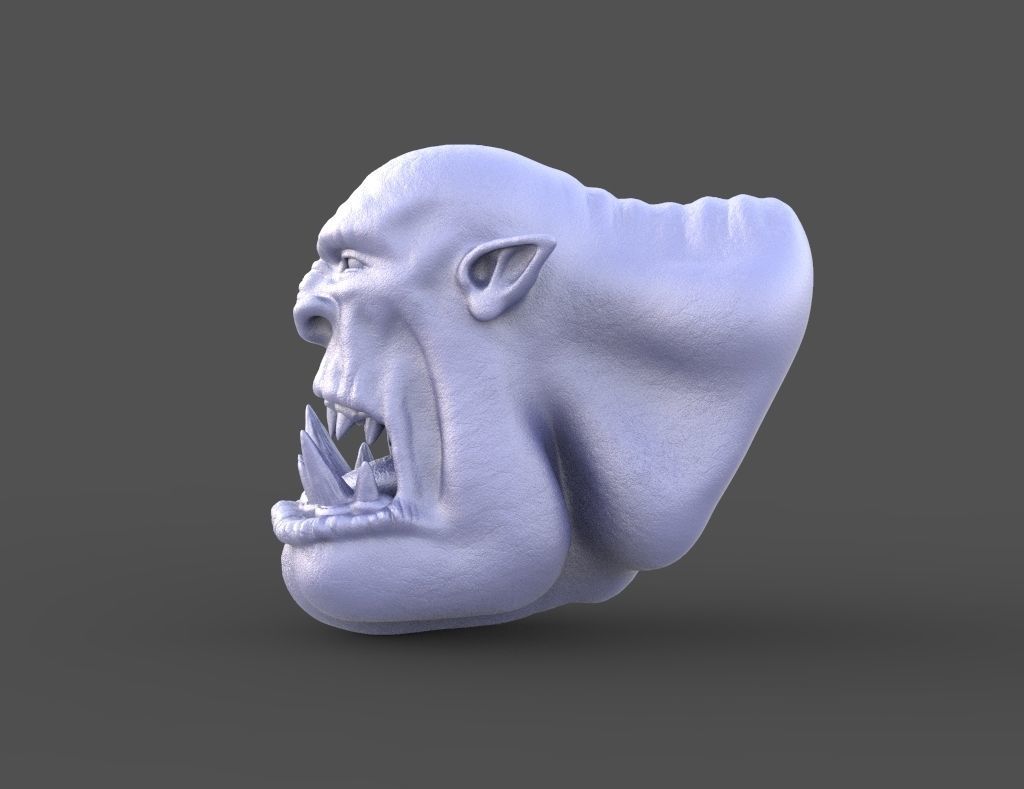 HEAD-Orc-1 high poly sculpt  3D model_1