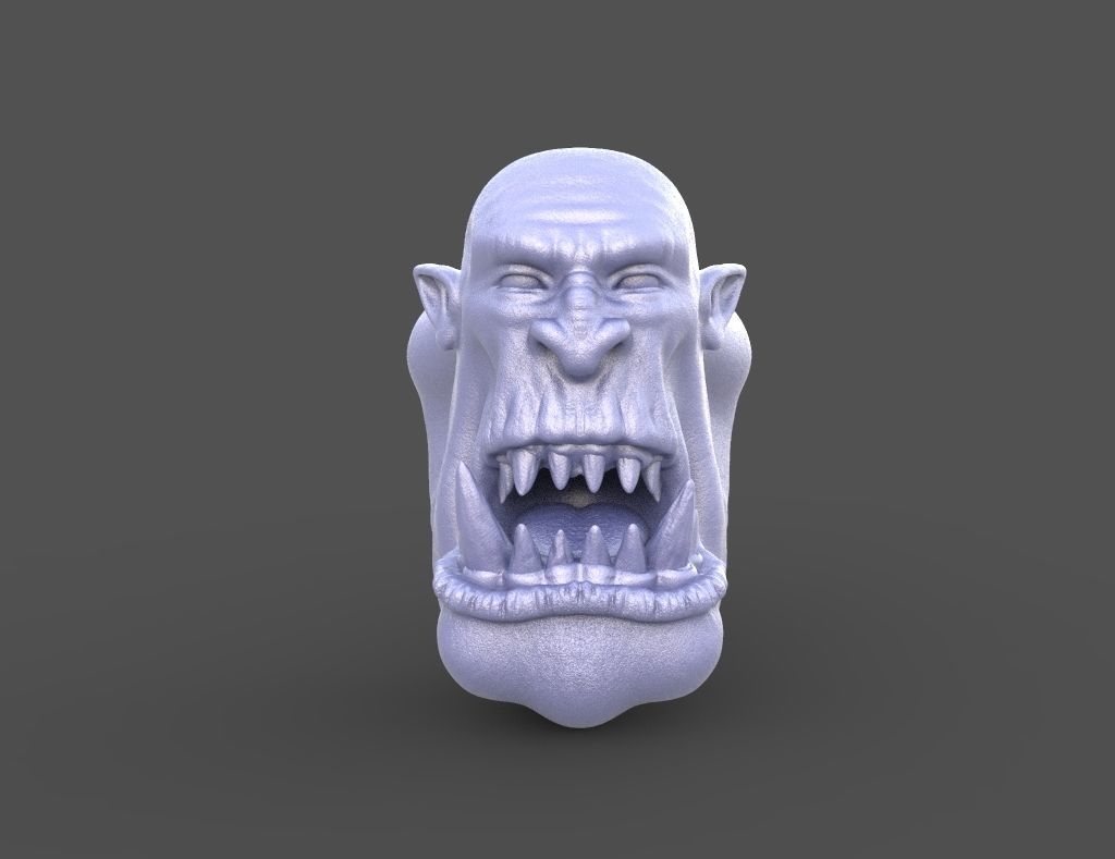 HEAD-Orc-1 high poly sculpt  3D model_2