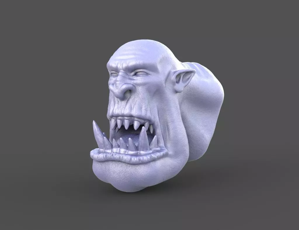 HEAD-Orc-1 high poly sculpt  3D model_0