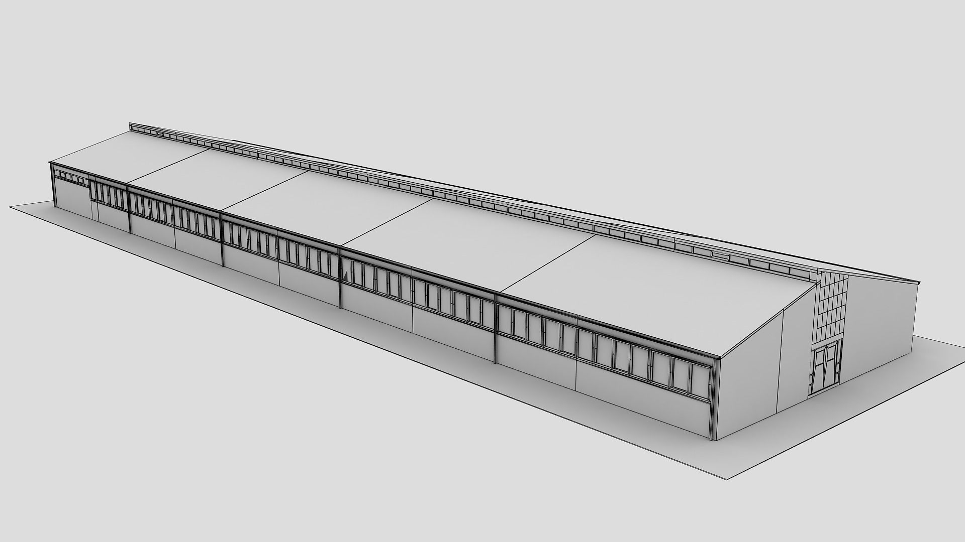 Realistic European City Block Building 01 Low-poly 3D model_18