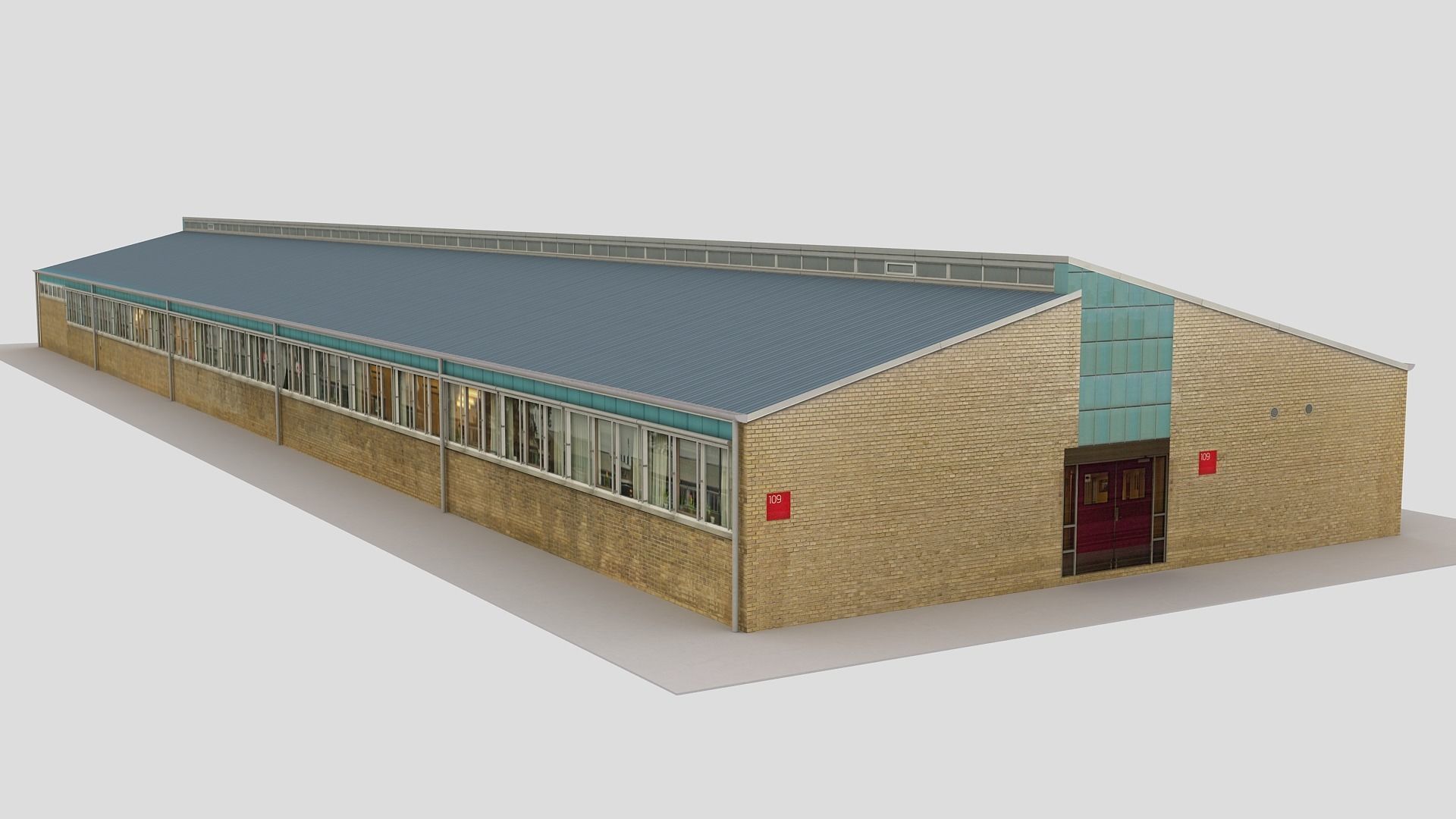 Realistic European City Block Building 01 Low-poly 3D model_4