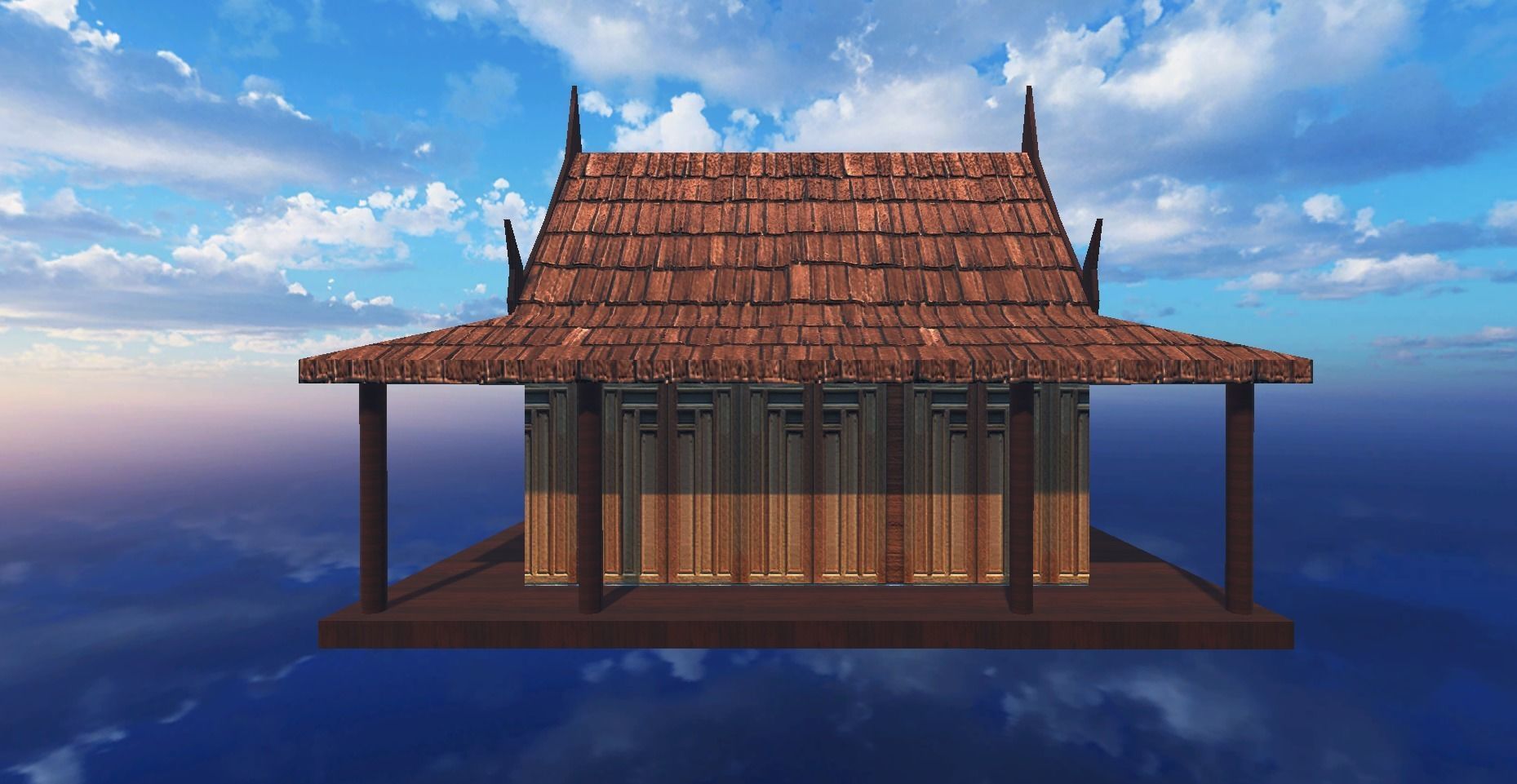 Thai traditional house 05 Low-poly 3D model Low-poly 3D model_2