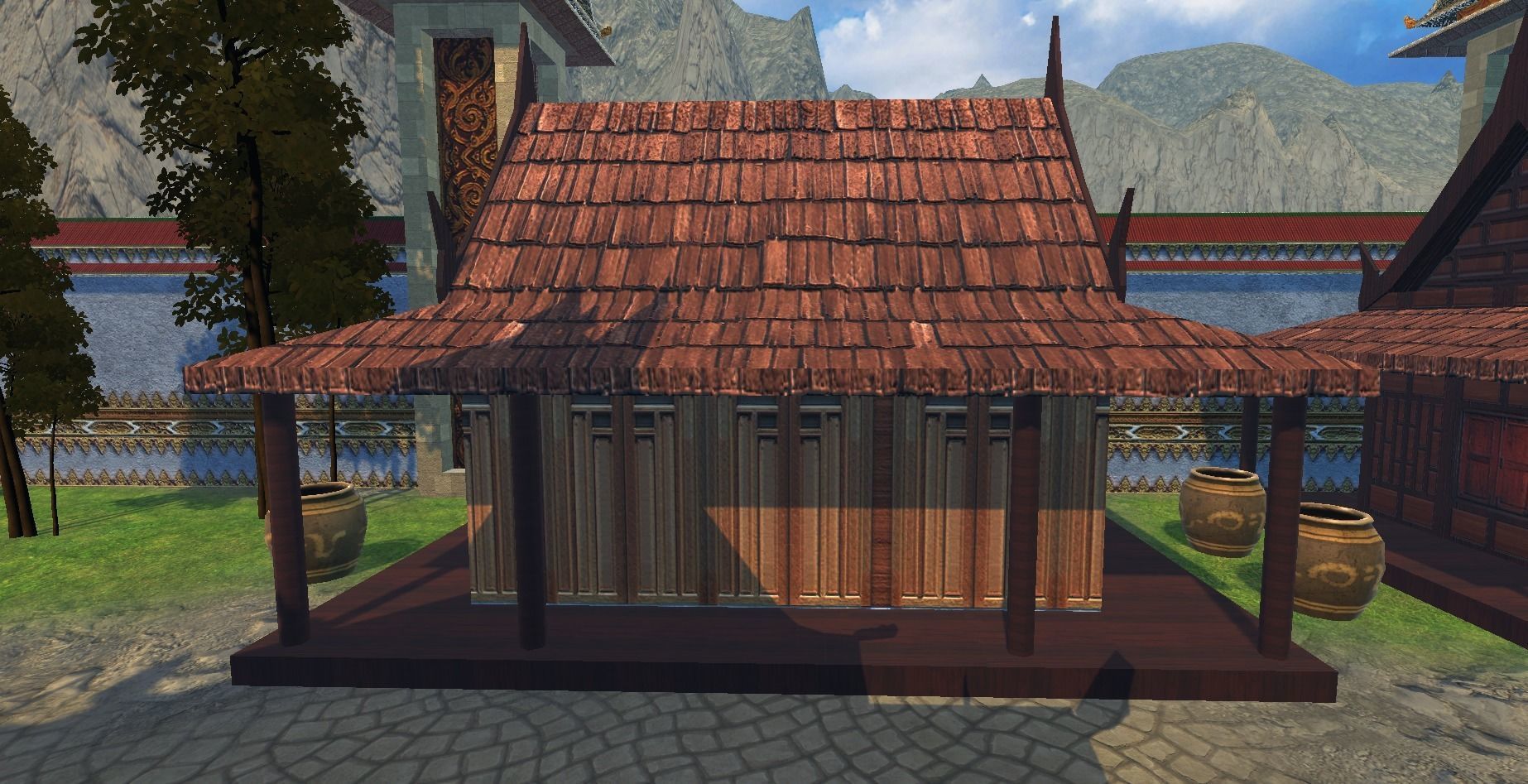 Thai traditional house 05 Low-poly 3D model Low-poly 3D model_7