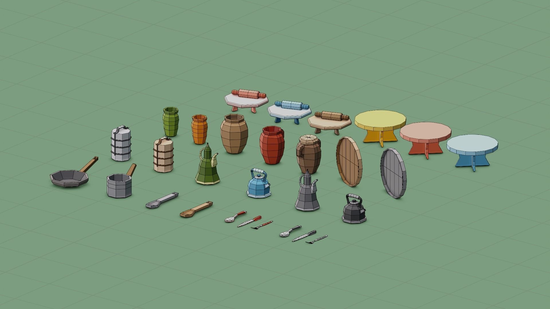 Low Poly Village Pack - Part 4 Low-poly 3D model_1