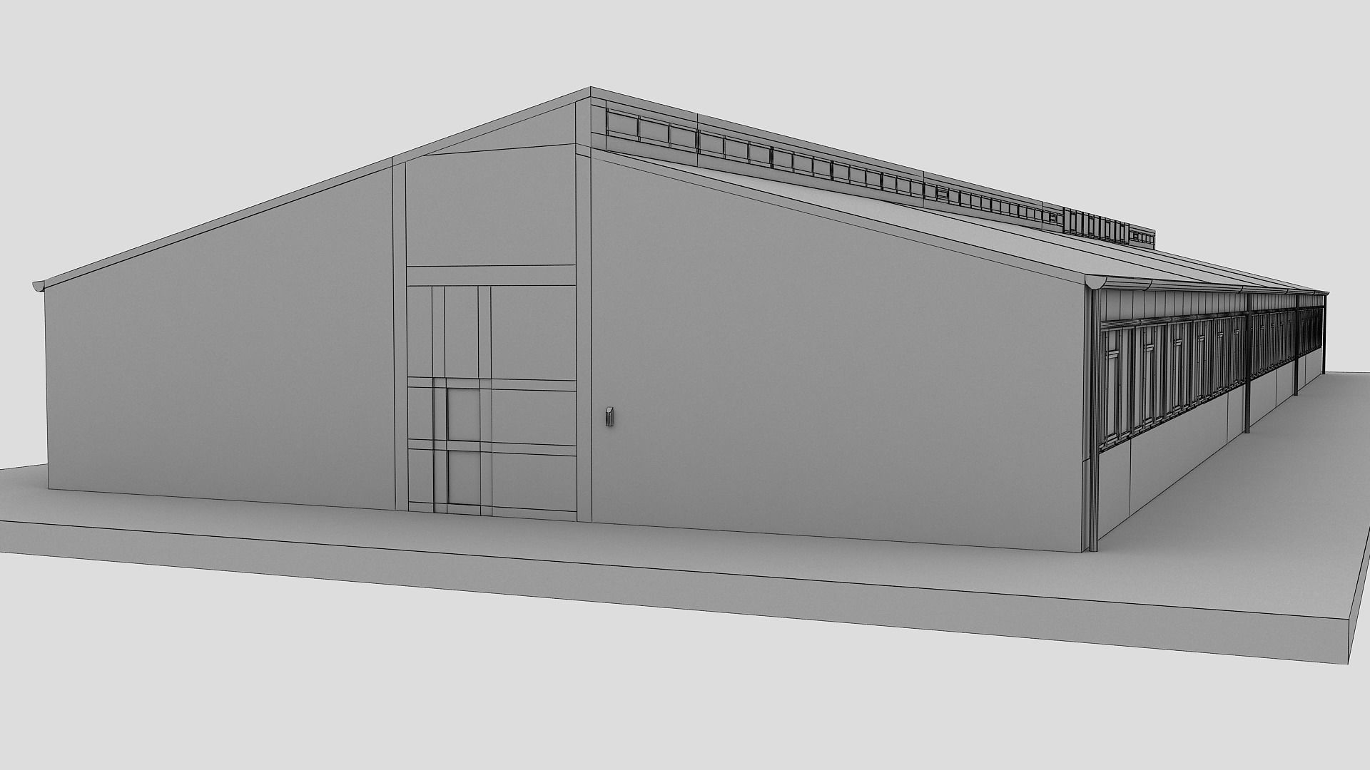 Realistic European City Block Building 13 Low-poly 3D model_16