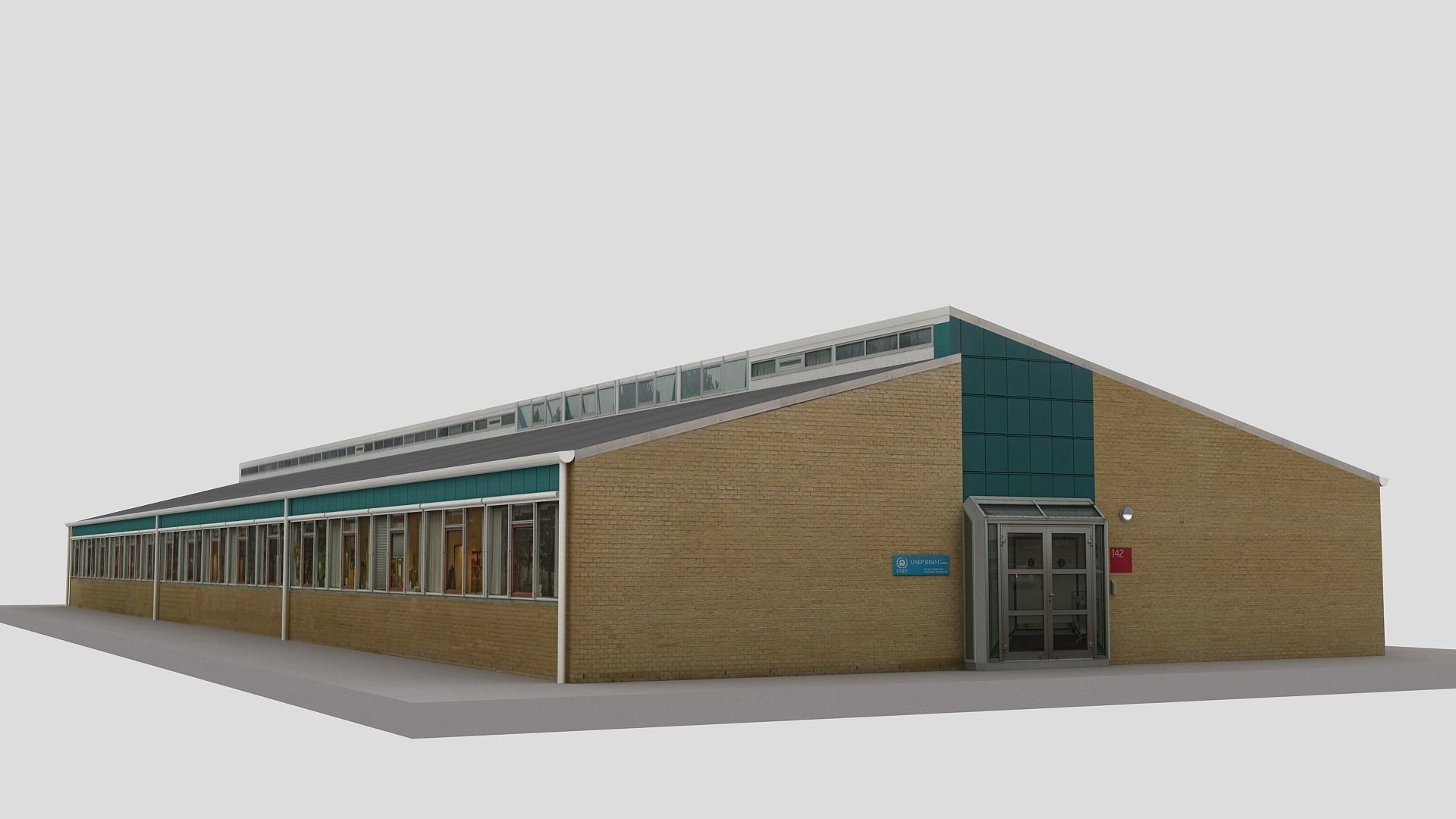 Realistic European City Block Building 13 Low-poly 3D model_9