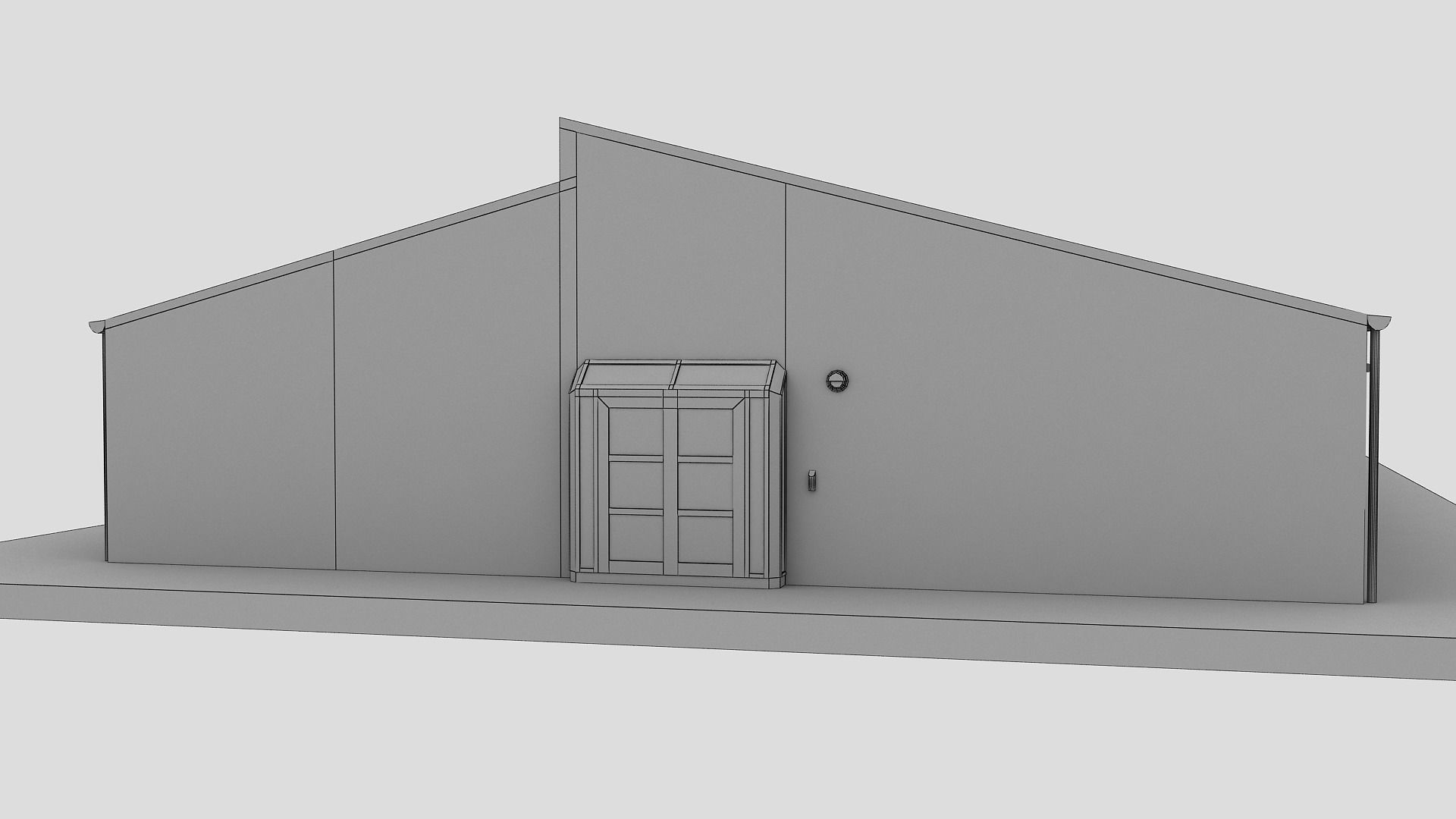 Realistic European City Block Building 13 Low-poly 3D model_15