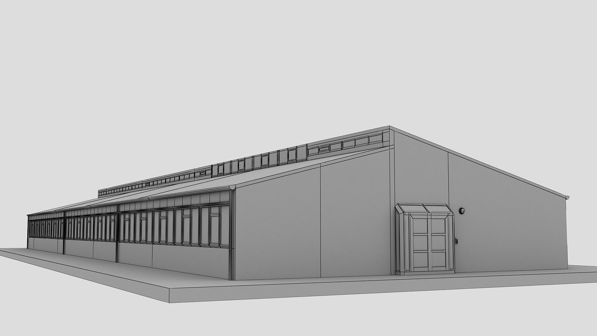 Realistic European City Block Building 13 Low-poly 3D model_20