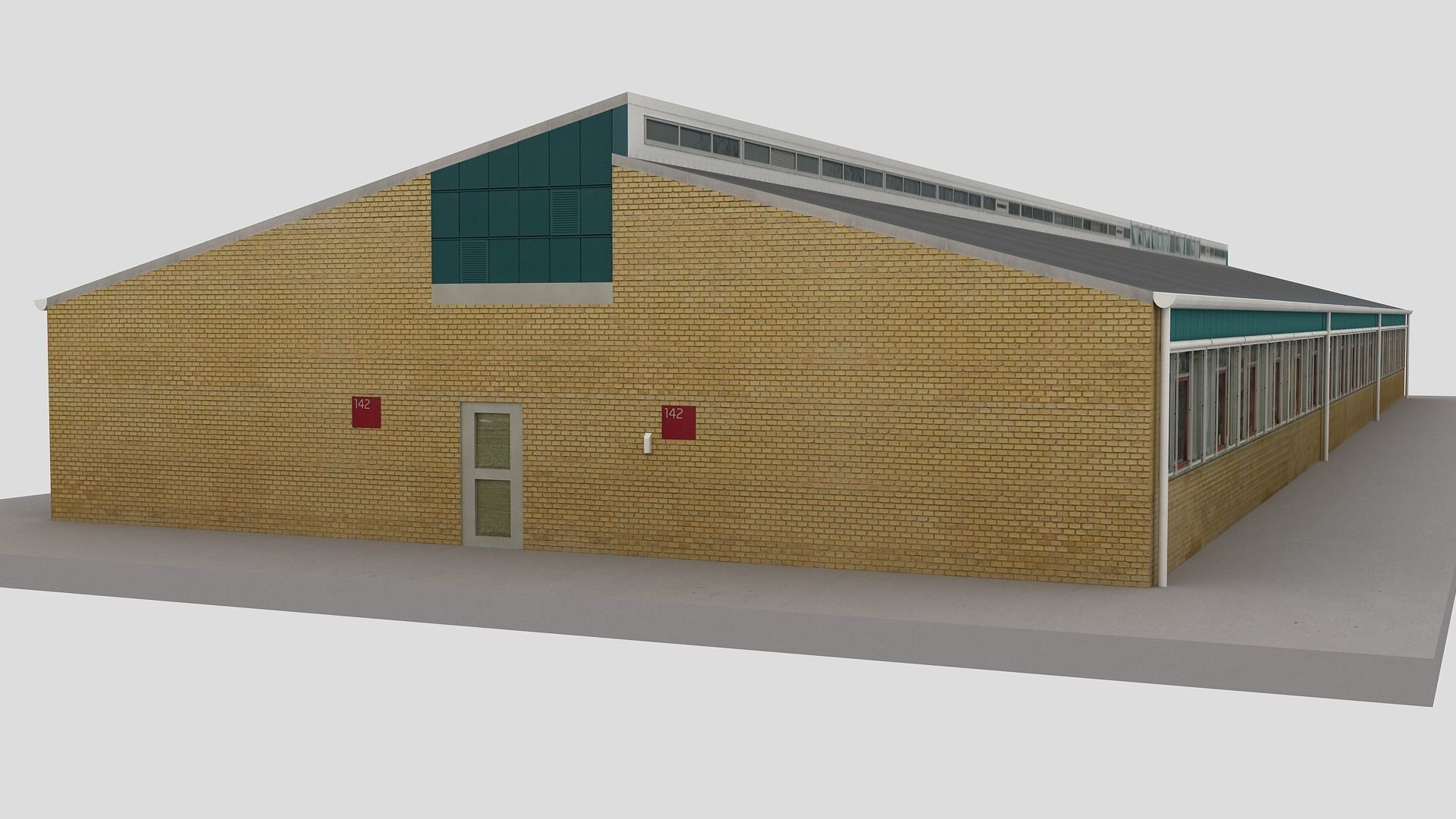 Realistic European City Block Building 13 Low-poly 3D model_5