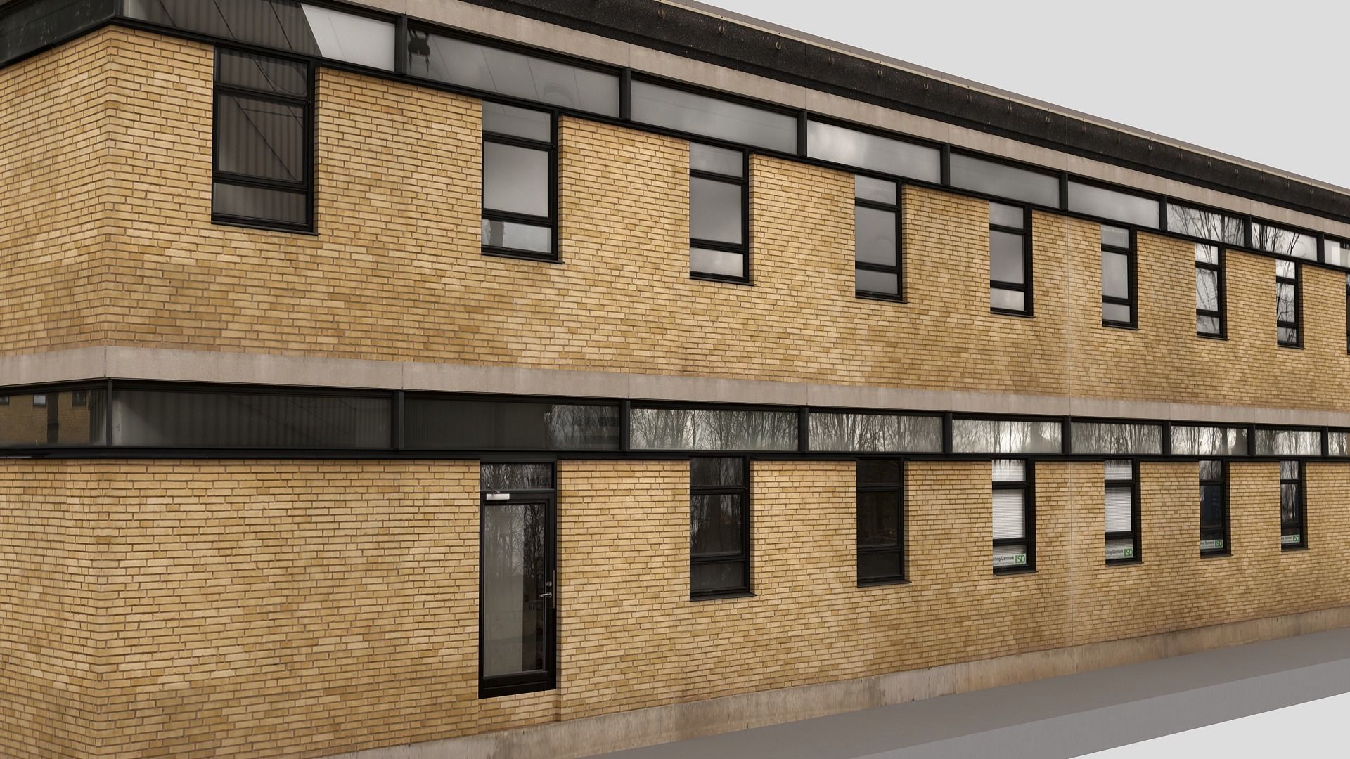 Realistic European City Block Building 20 Low-poly 3D model_7