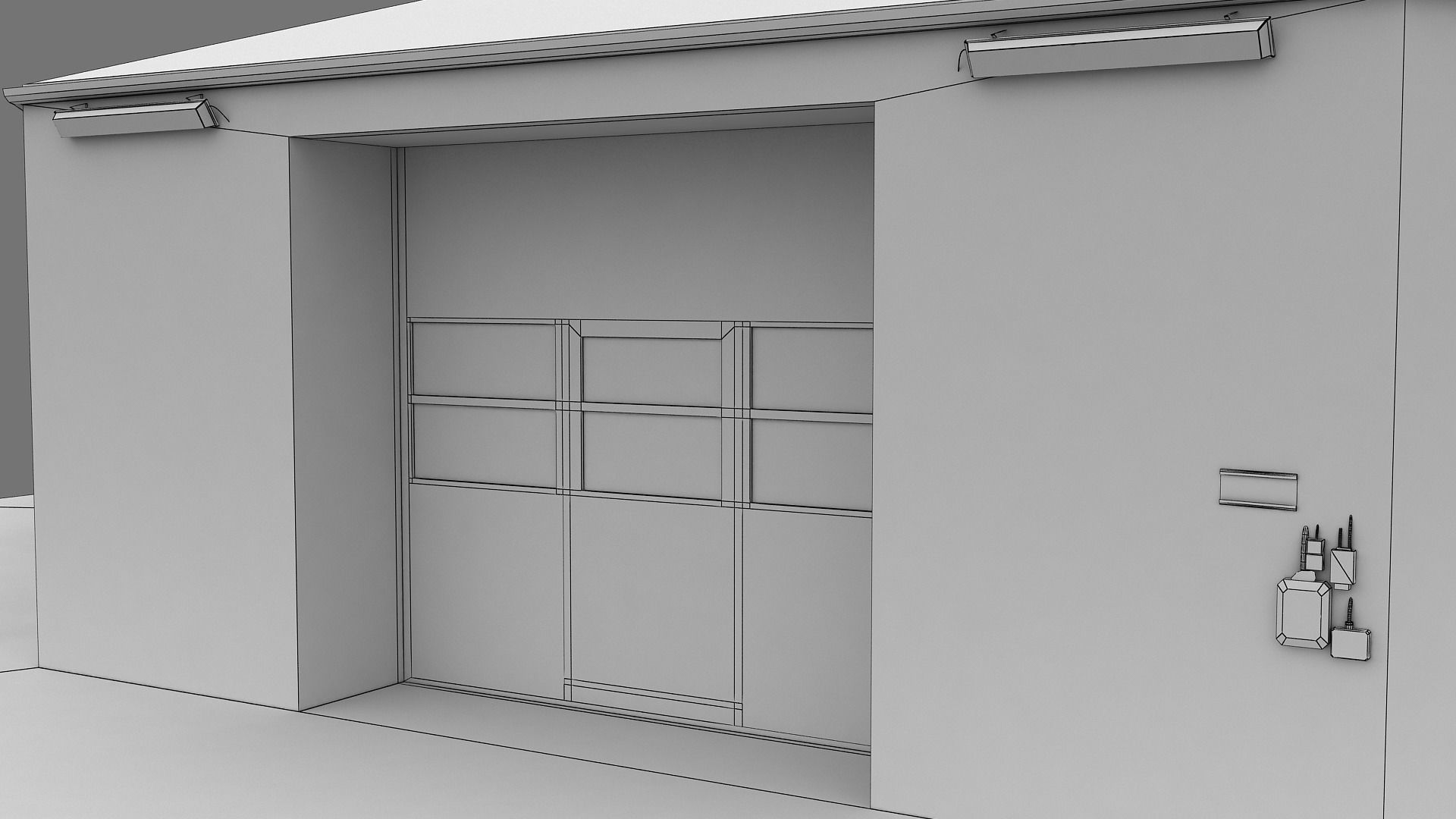 Realistic European City Block Building 22 Low-poly 3D model_14