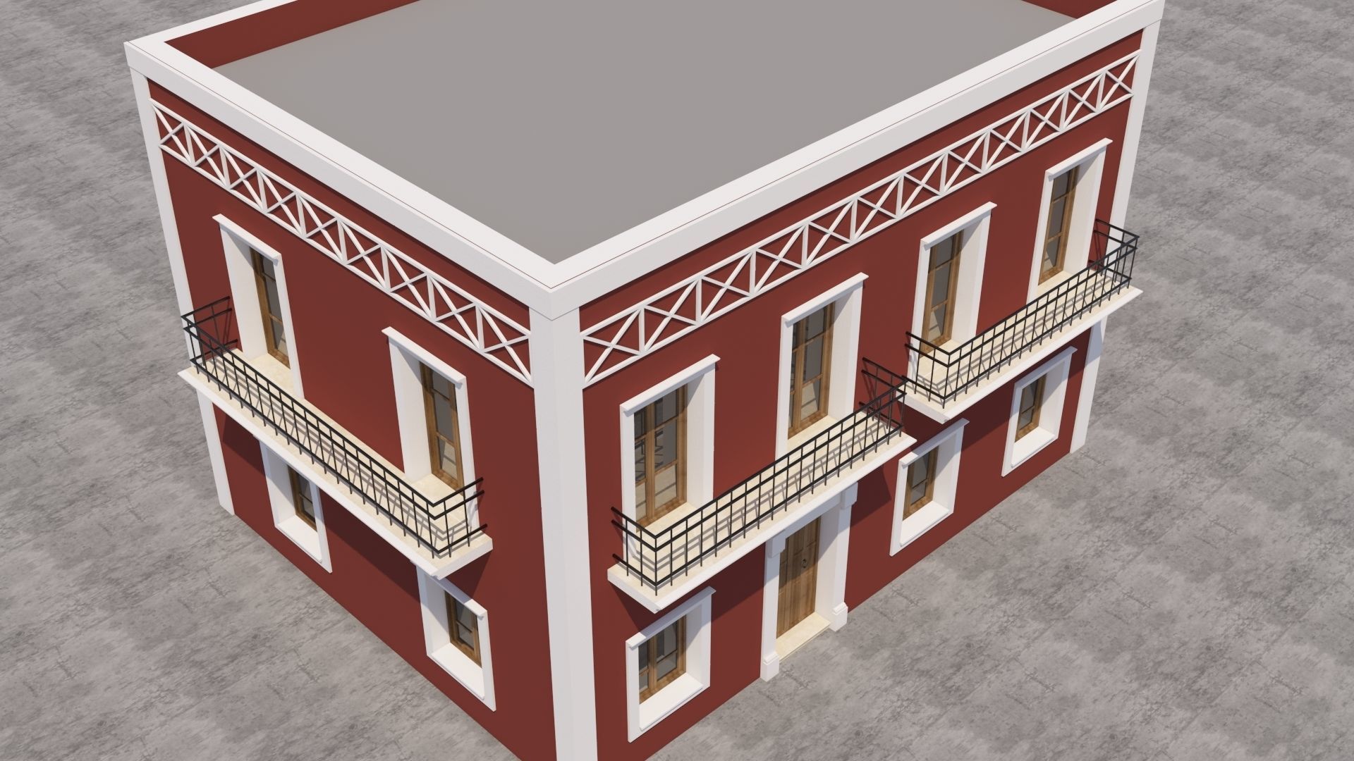 Mexican House 3D model_2