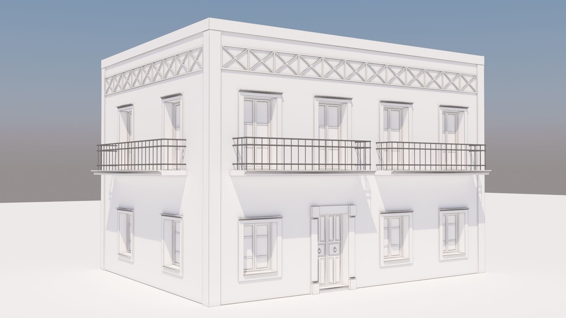 Mexican House 3D model_8