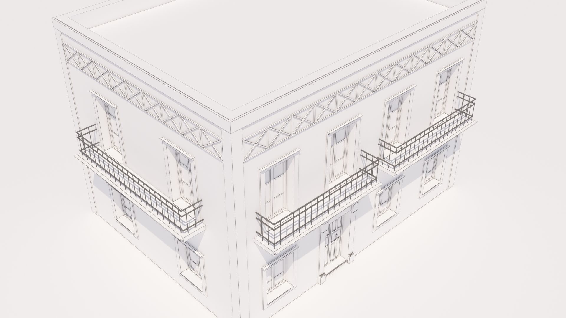 Mexican House 3D model_10