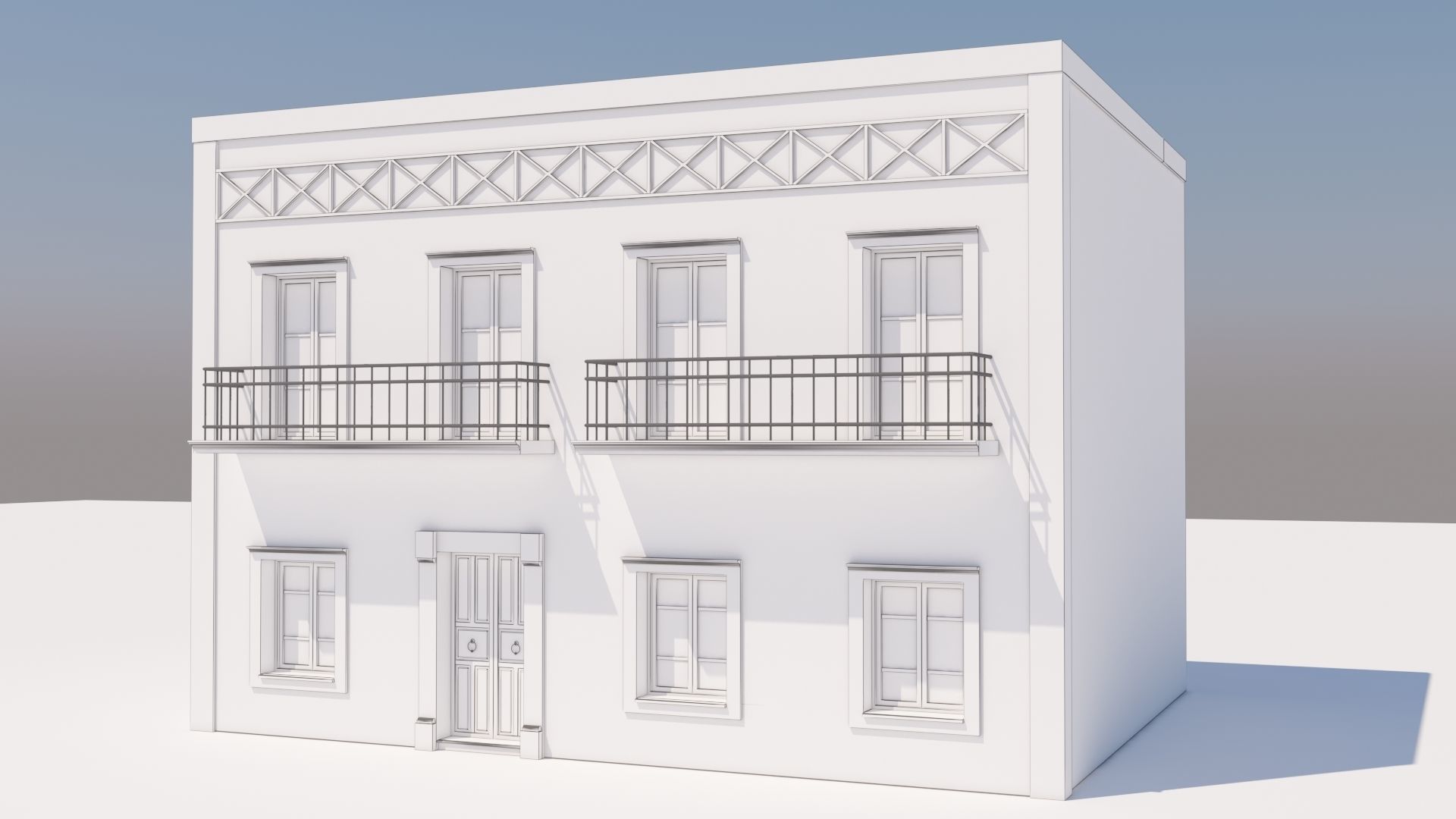 Mexican House 3D model_9