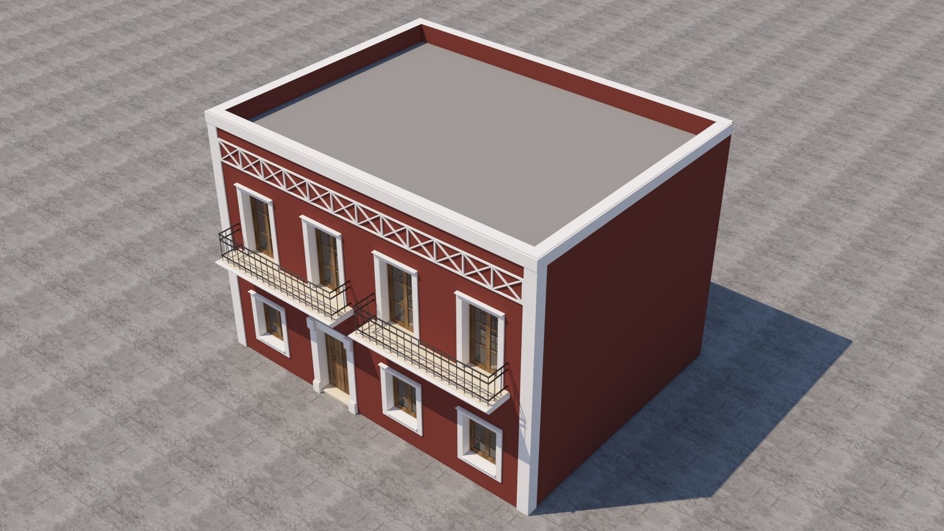 Mexican House 3D model_5