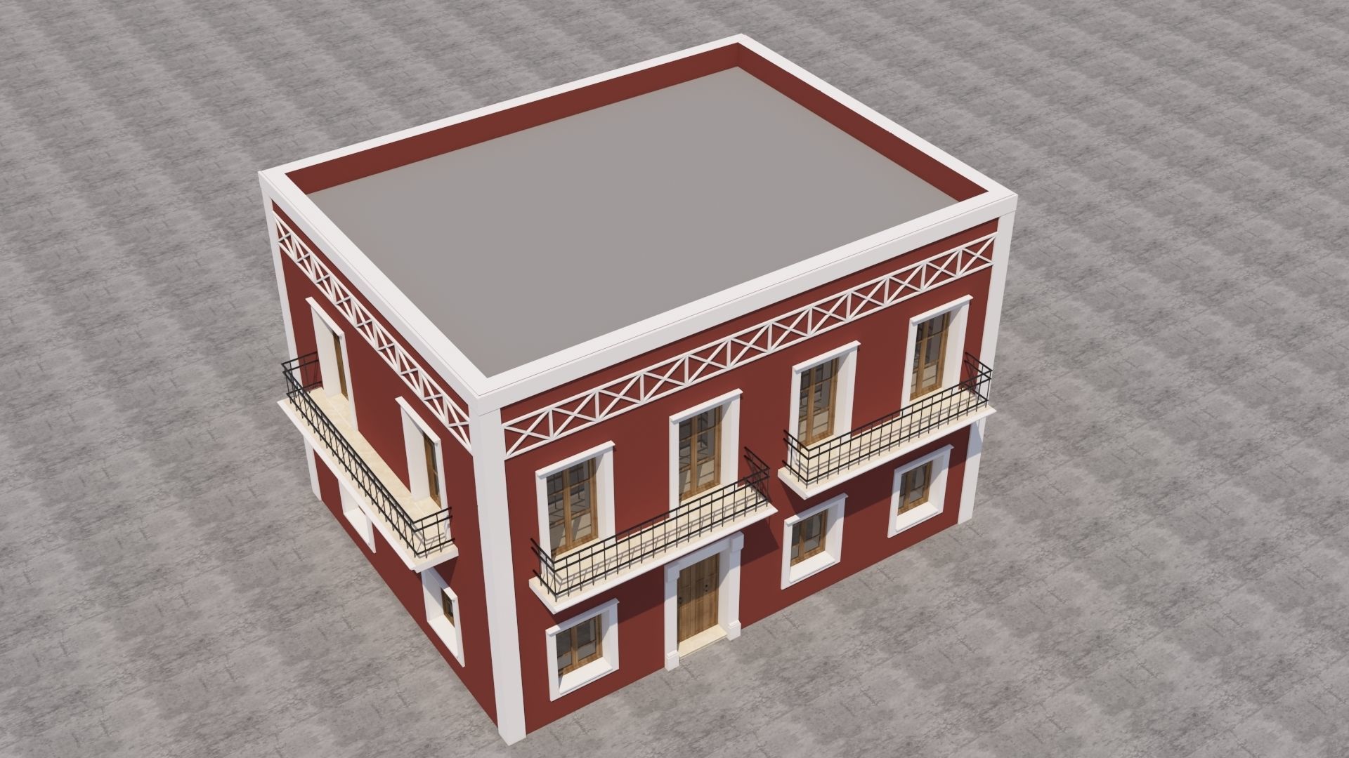 Mexican House 3D model_4