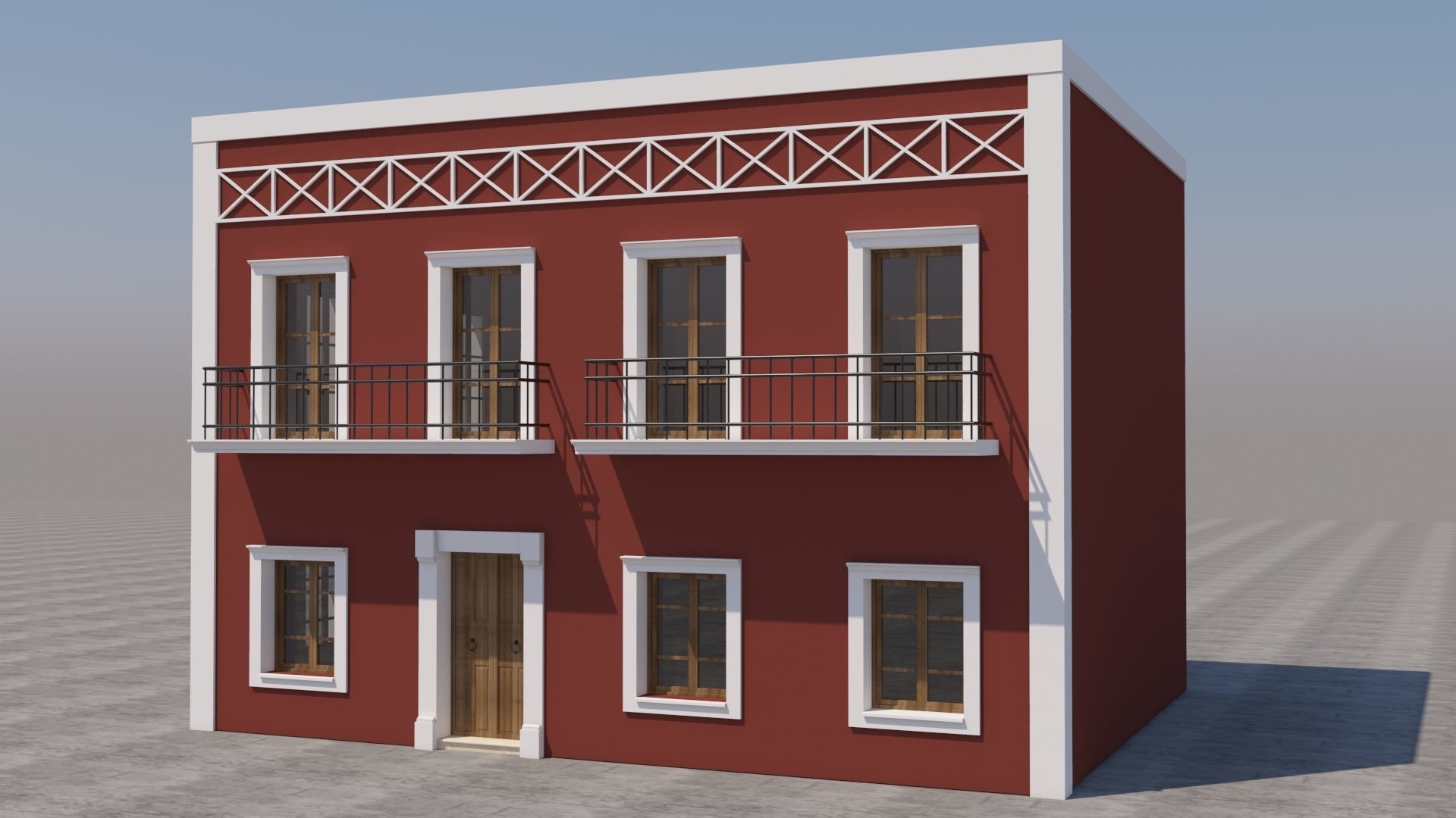 Mexican House 3D model_1